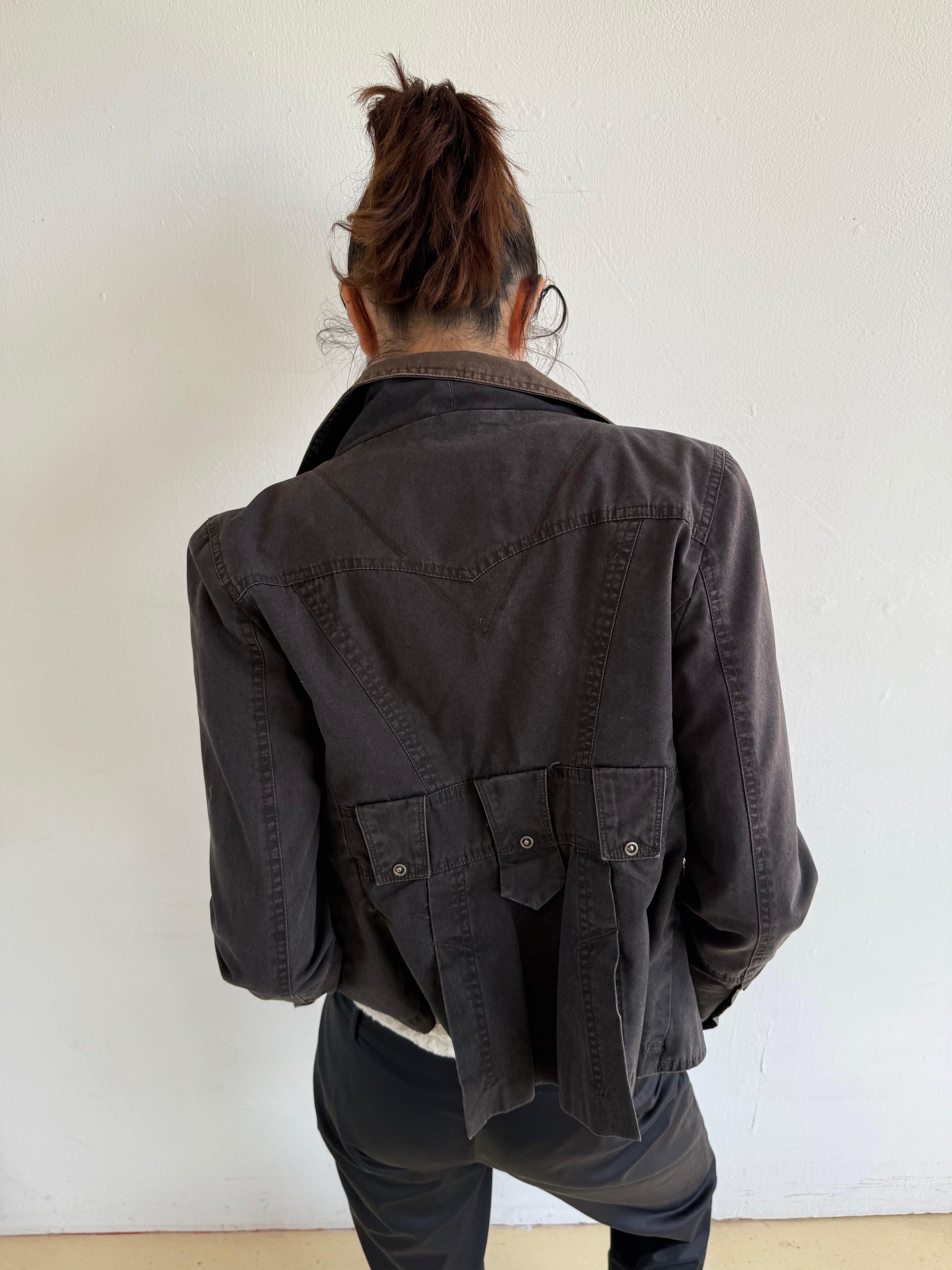 Diesel Charcoal Cotton Blazer