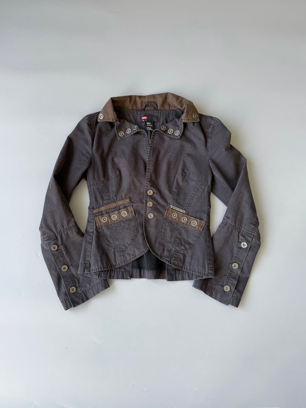 Diesel Charcoal Cotton Blazer