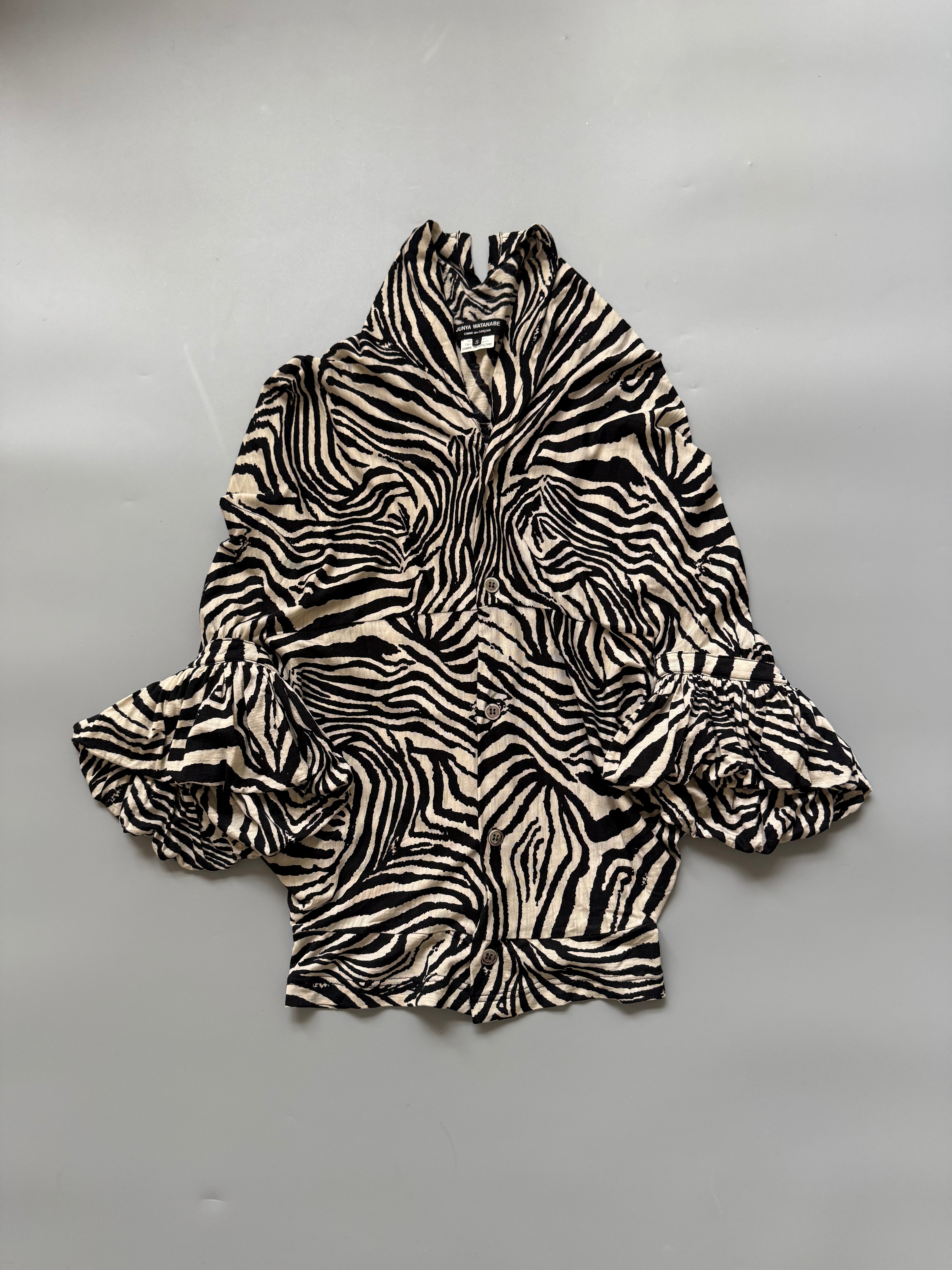 Junya Watanabe Spring 2008 Zebra Printed Blouse