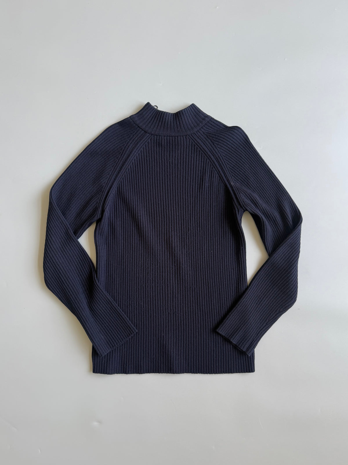 Emporio Armani Navy Zip Up Jumper