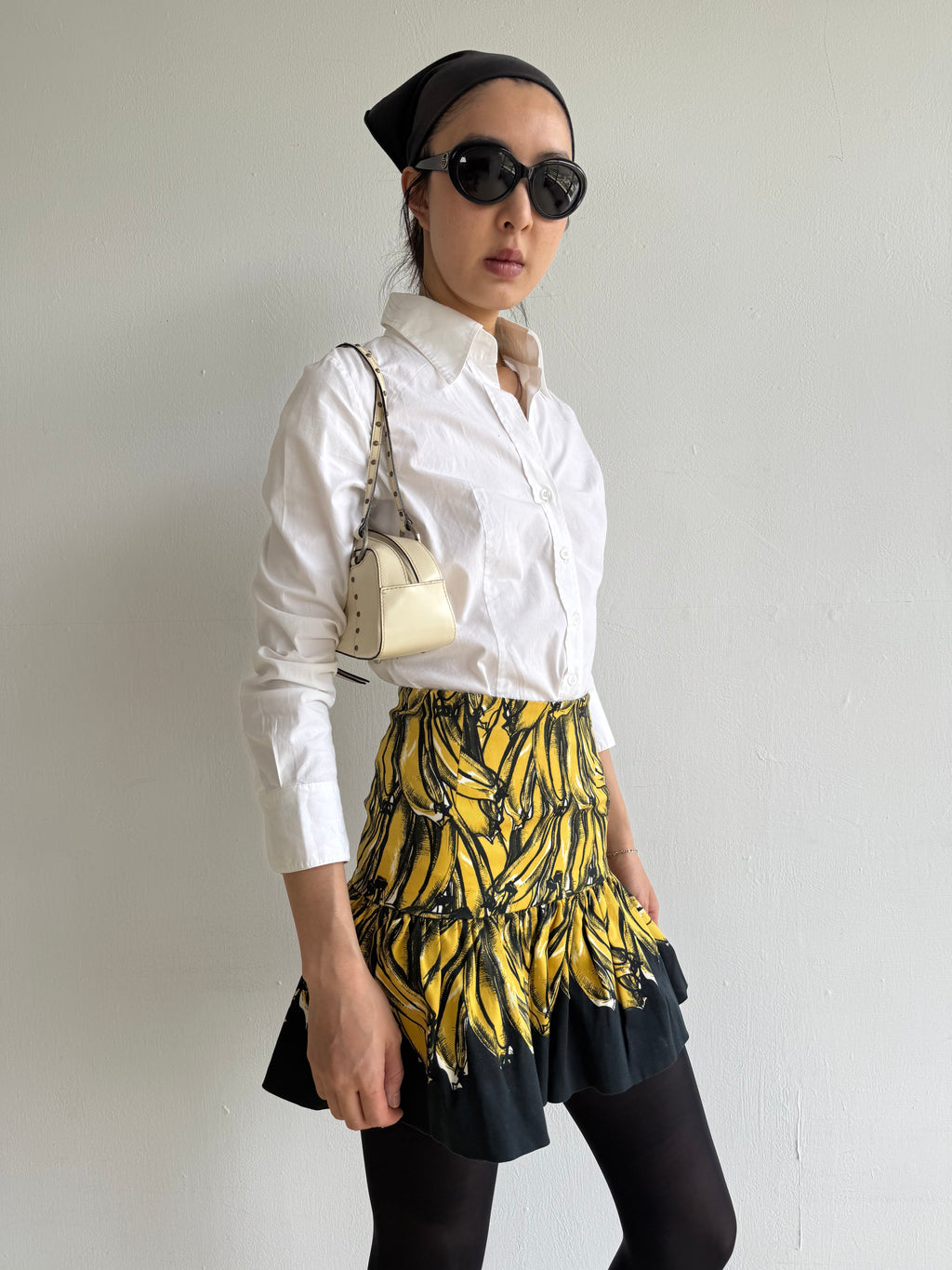 Prada Spring 2011 Banana Print Mini Skirt