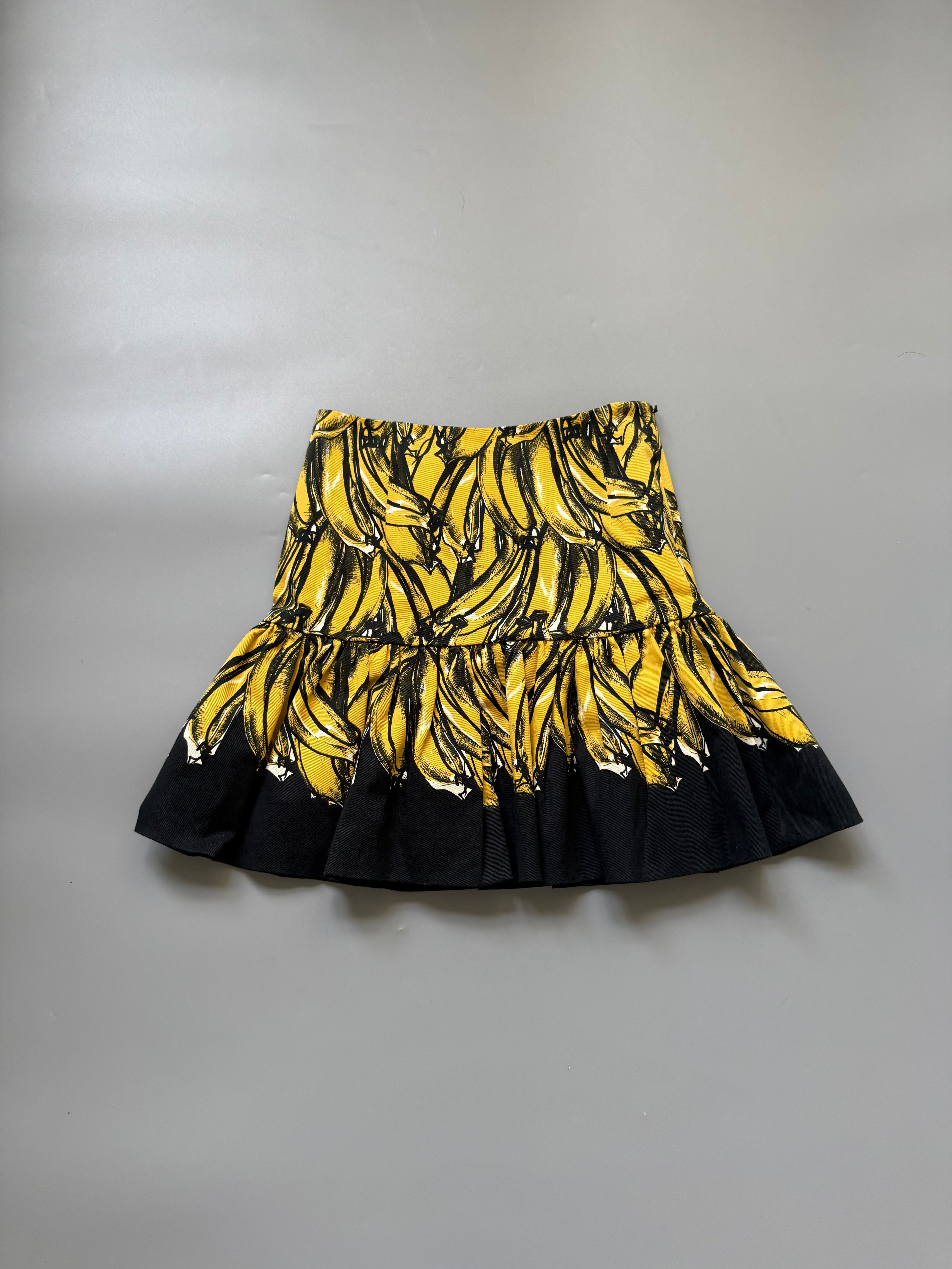 Prada Spring 2011 Banana Print Mini Skirt