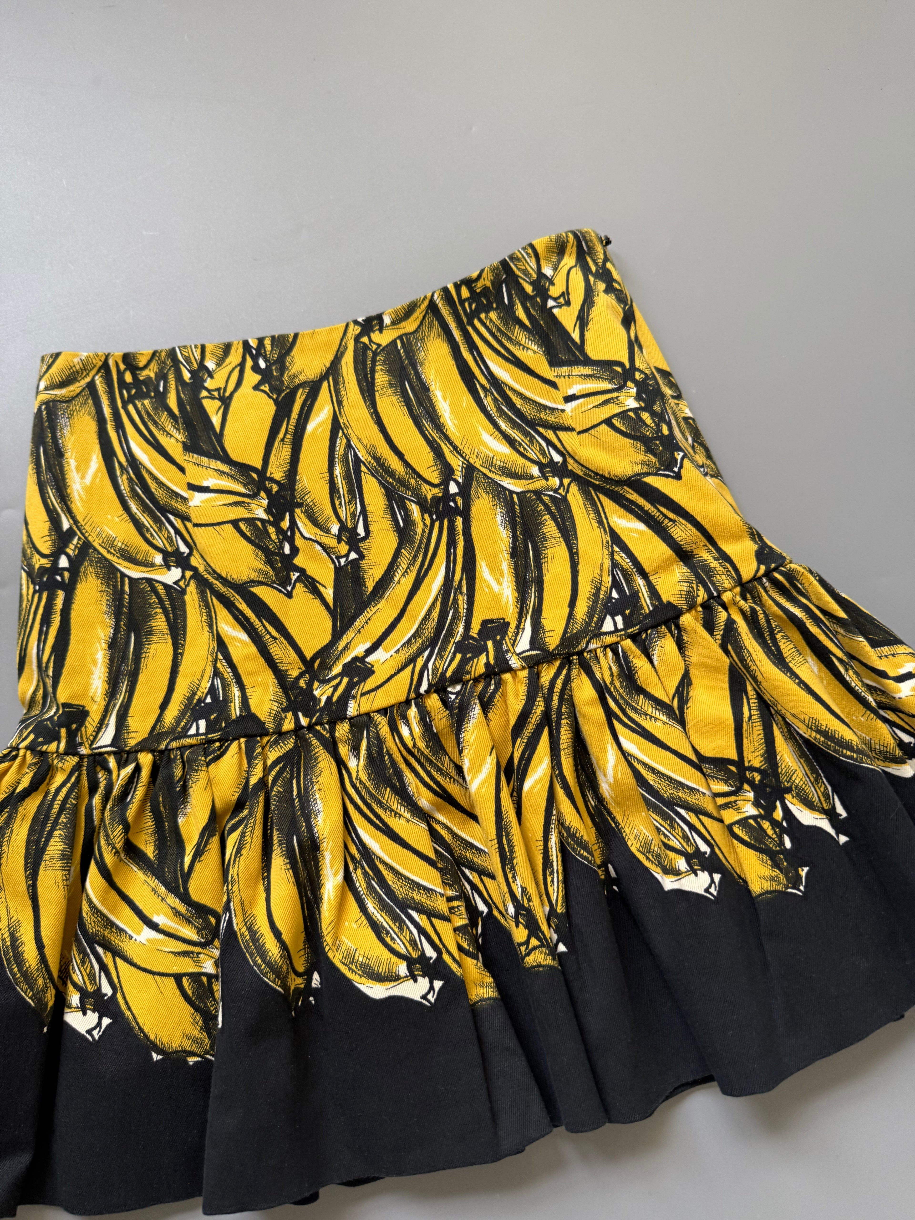 Prada Spring 2011 Banana Print Mini Skirt