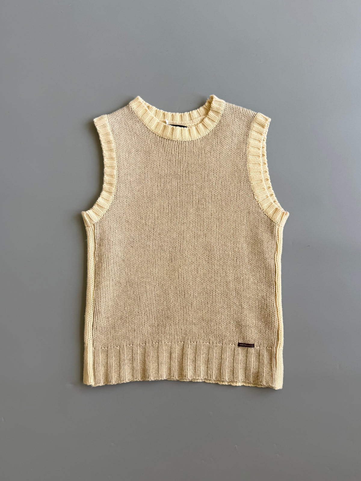 Beige Knit Vest