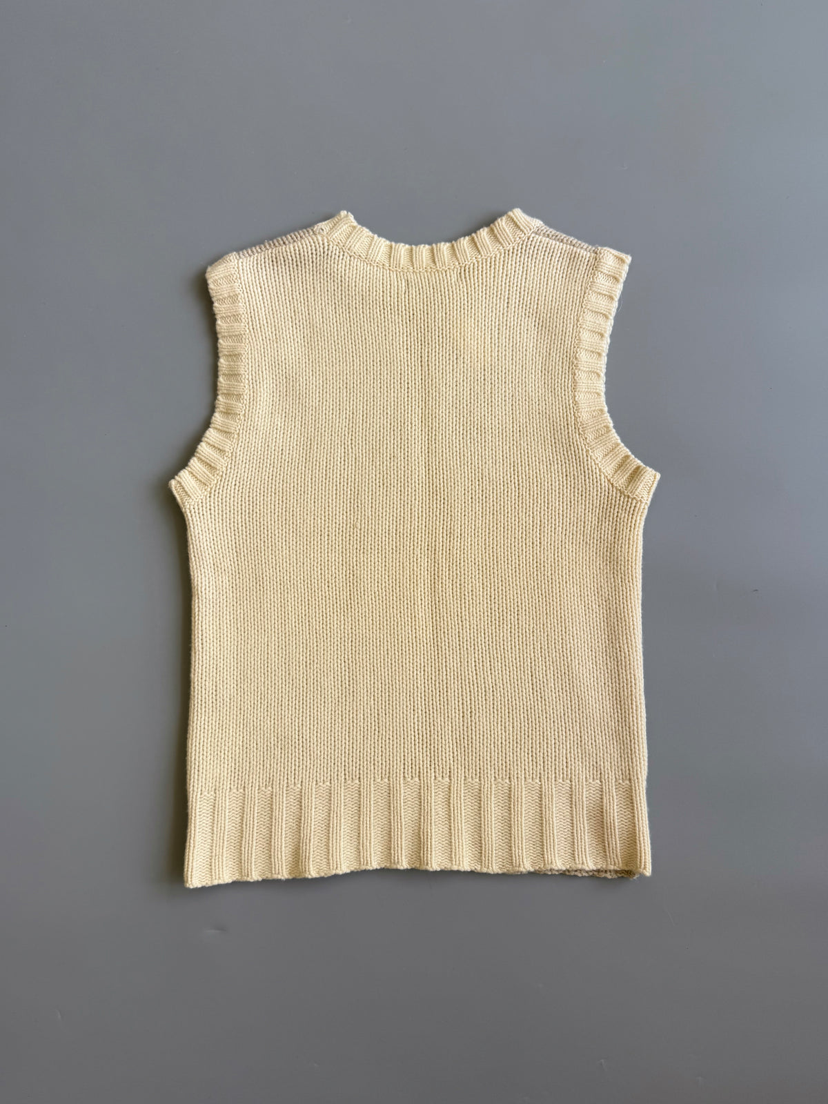 Beige Knit Vest