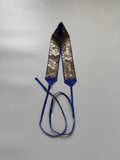 Blue Waist Metallic Coin Belt