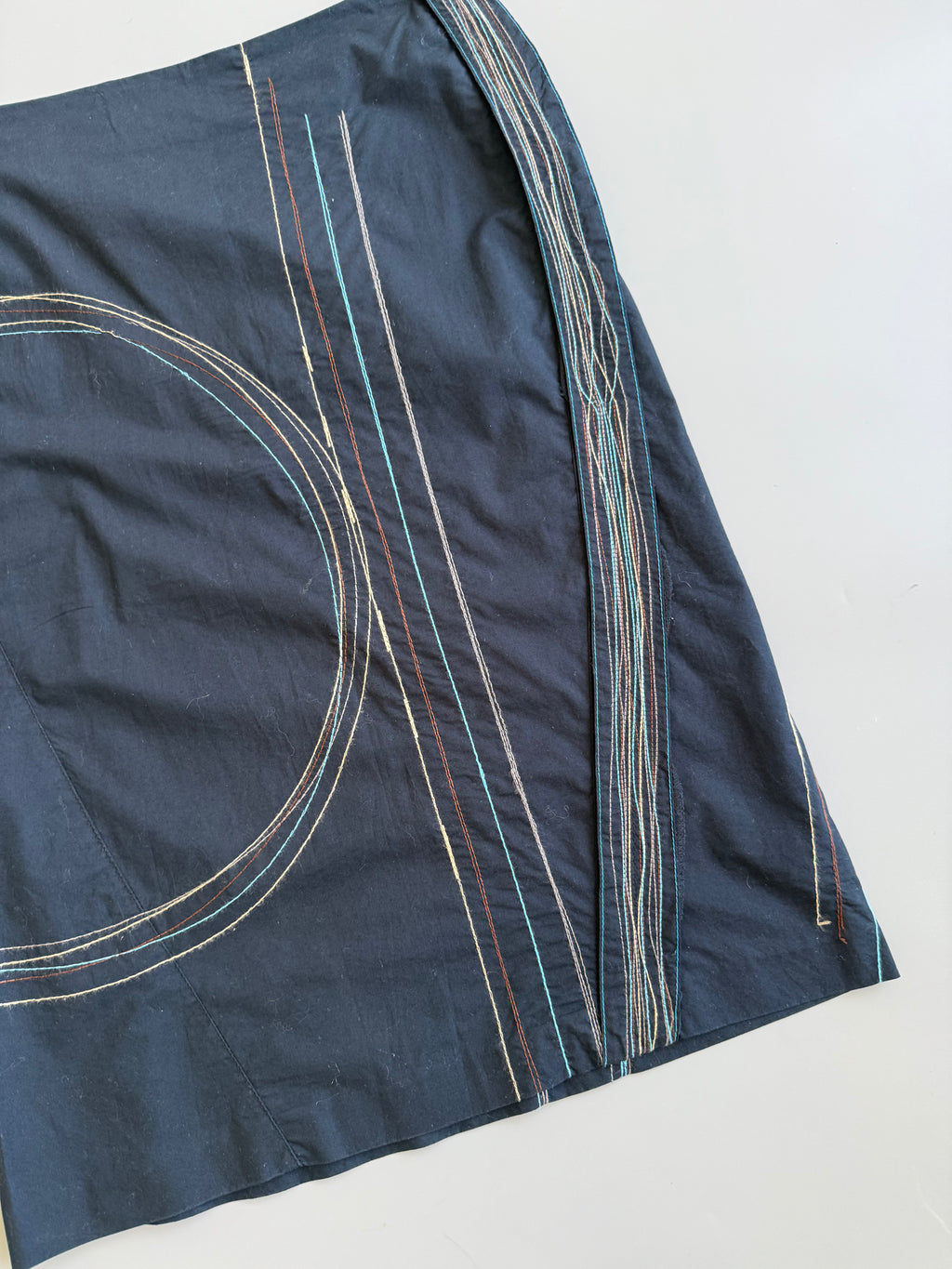 E Play Navy Cotton Skirt