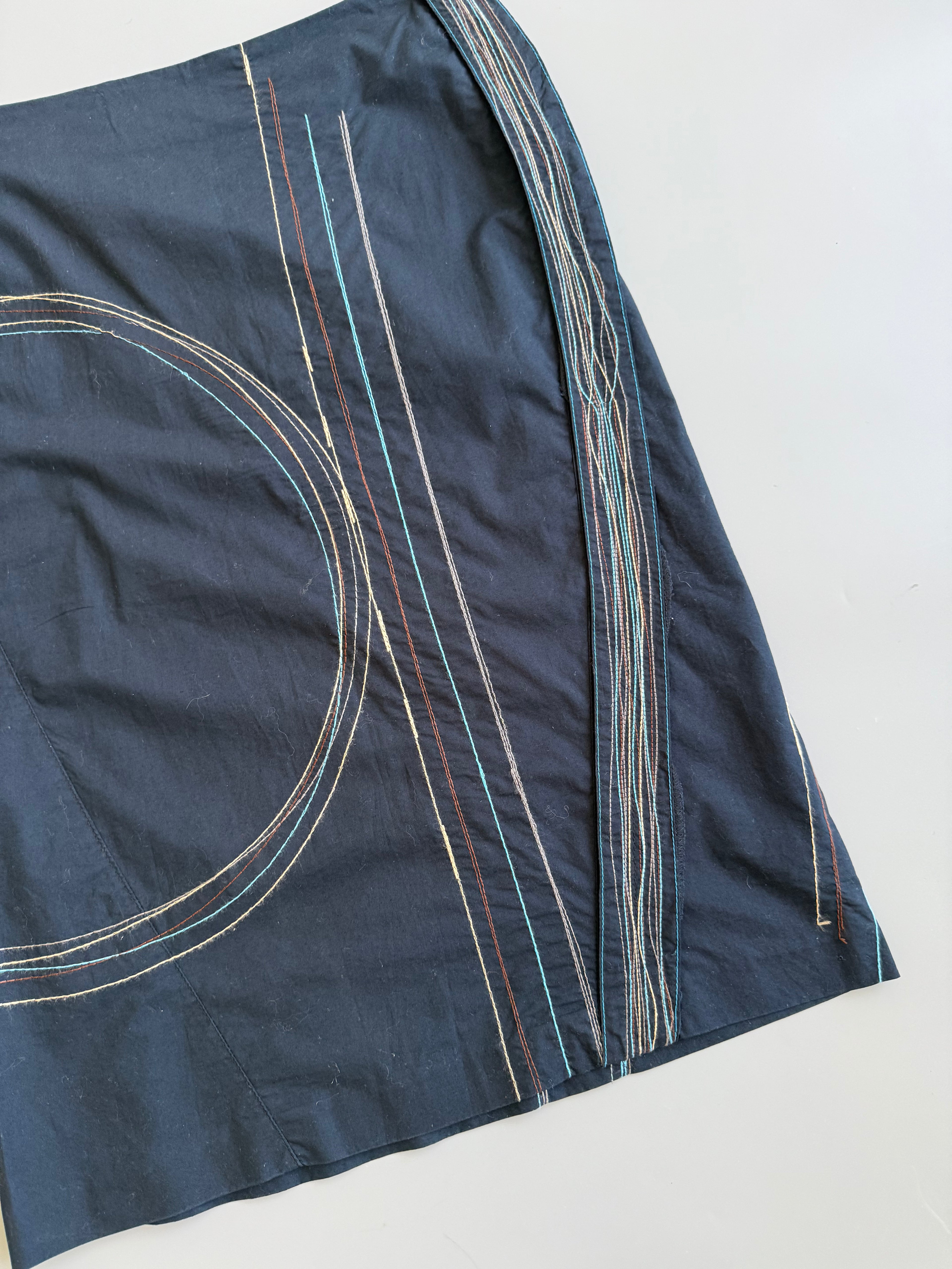 E Play Navy Cotton Skirt