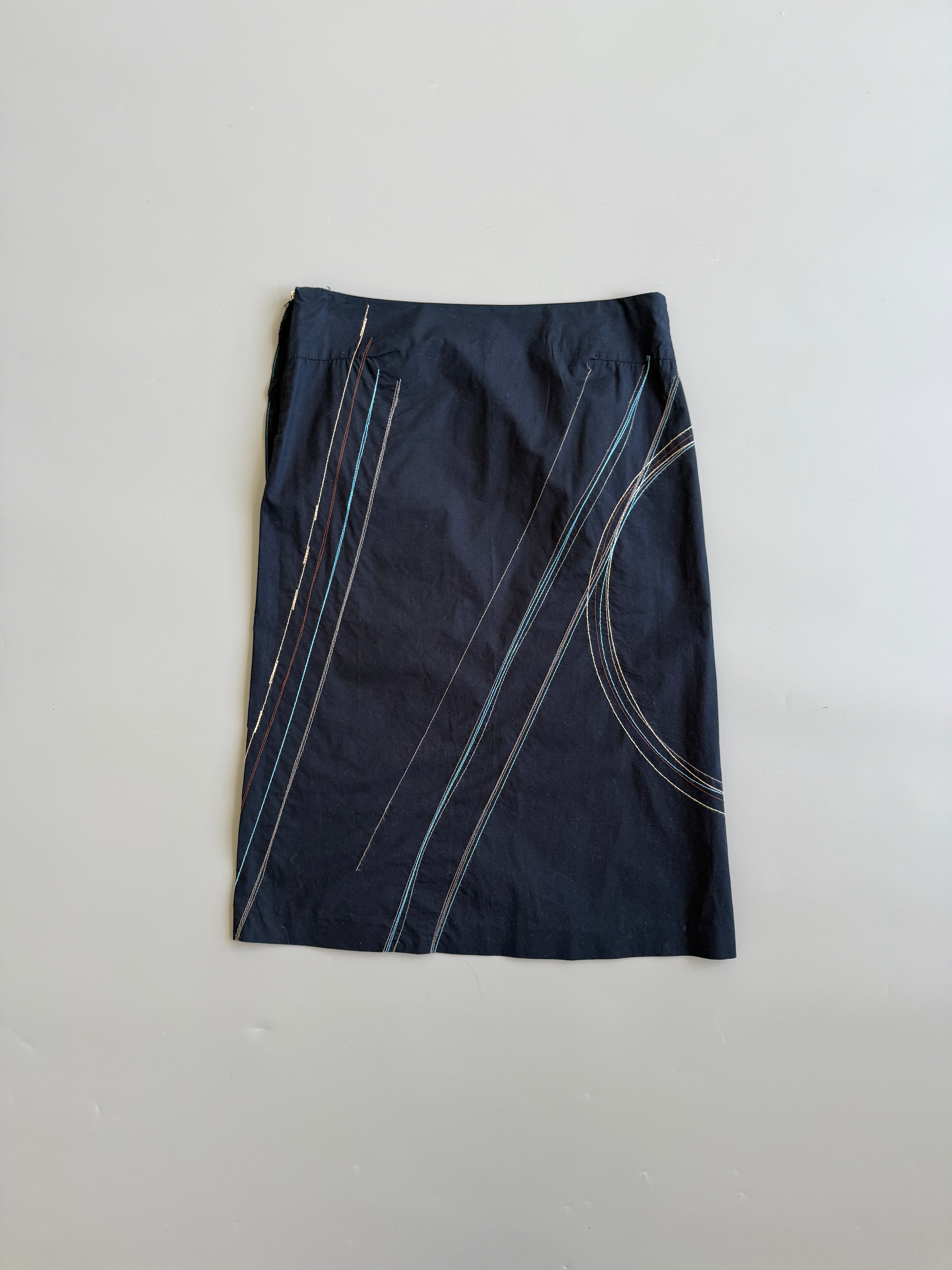 E Play Navy Cotton Skirt