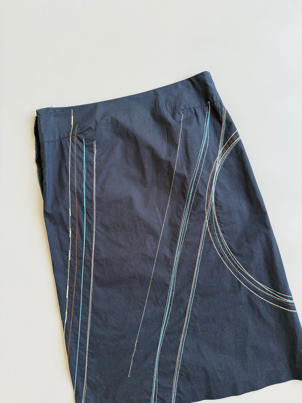 E Play Navy Cotton Skirt