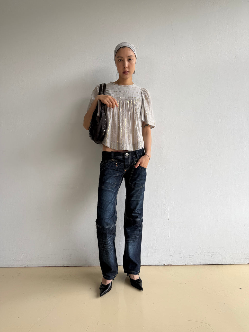 Isabel Marant Etoile Grey Linen Top