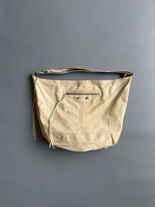 Balenciaga Ecru Travel Courier Bag