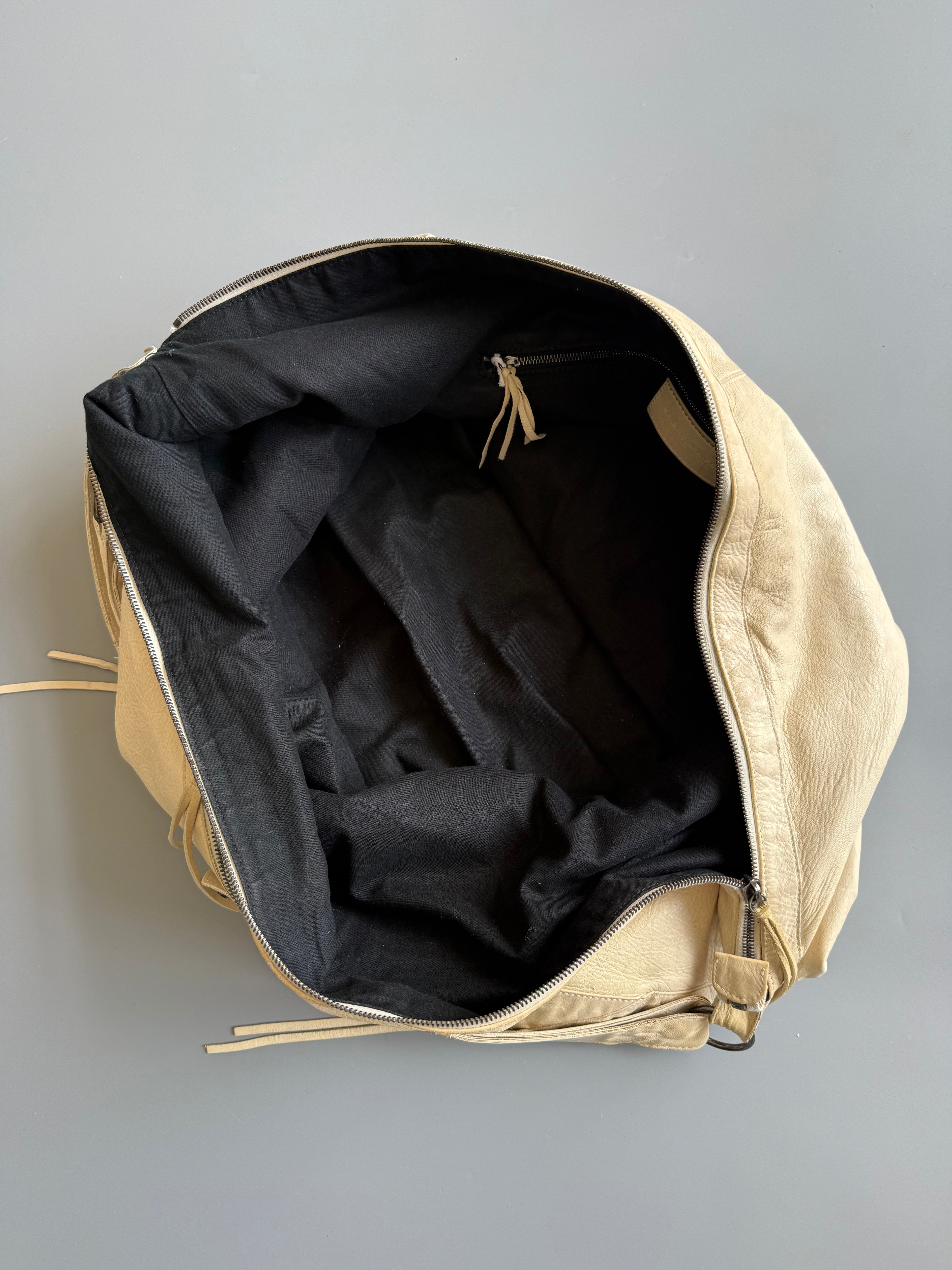 Balenciaga Ecru Travel Courier Bag