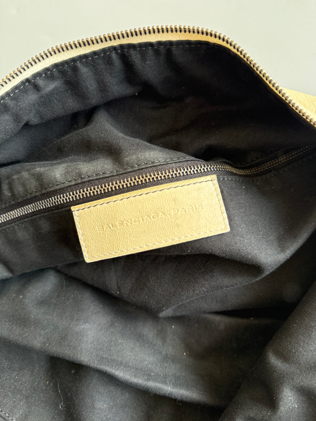 Balenciaga Ecru Travel Courier Bag