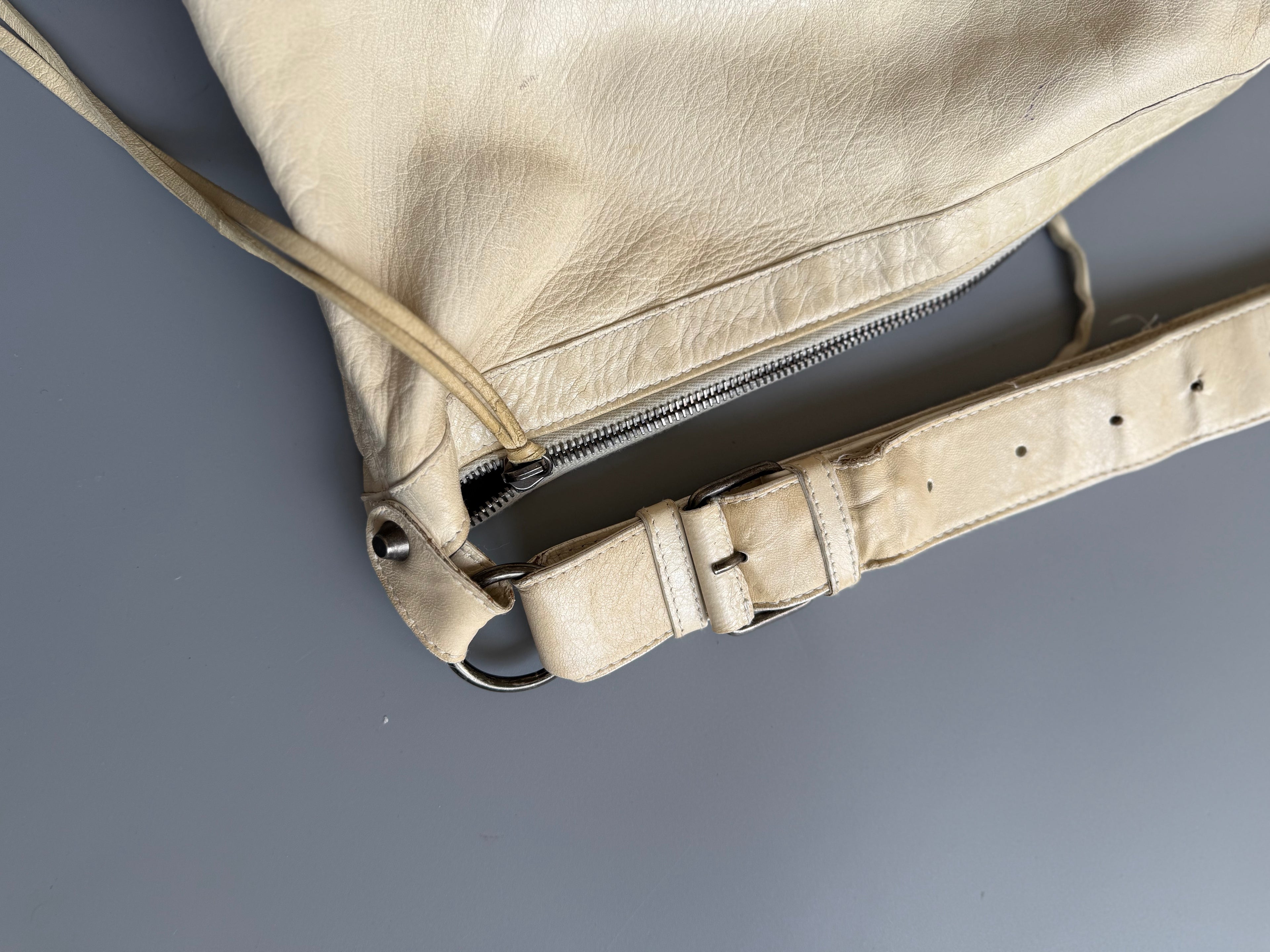 Balenciaga Ecru Travel Courier Bag