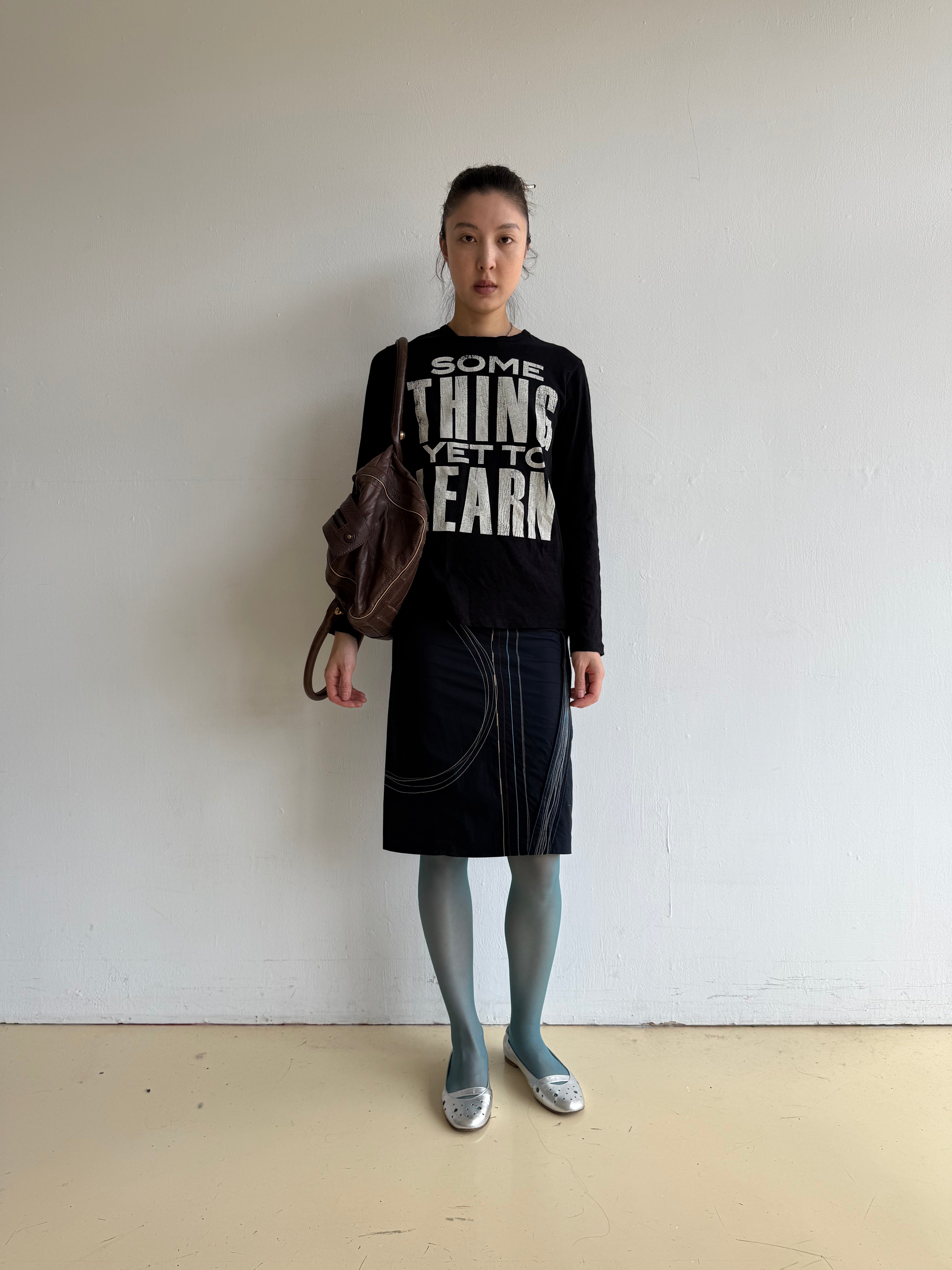 E Play Navy Cotton Skirt
