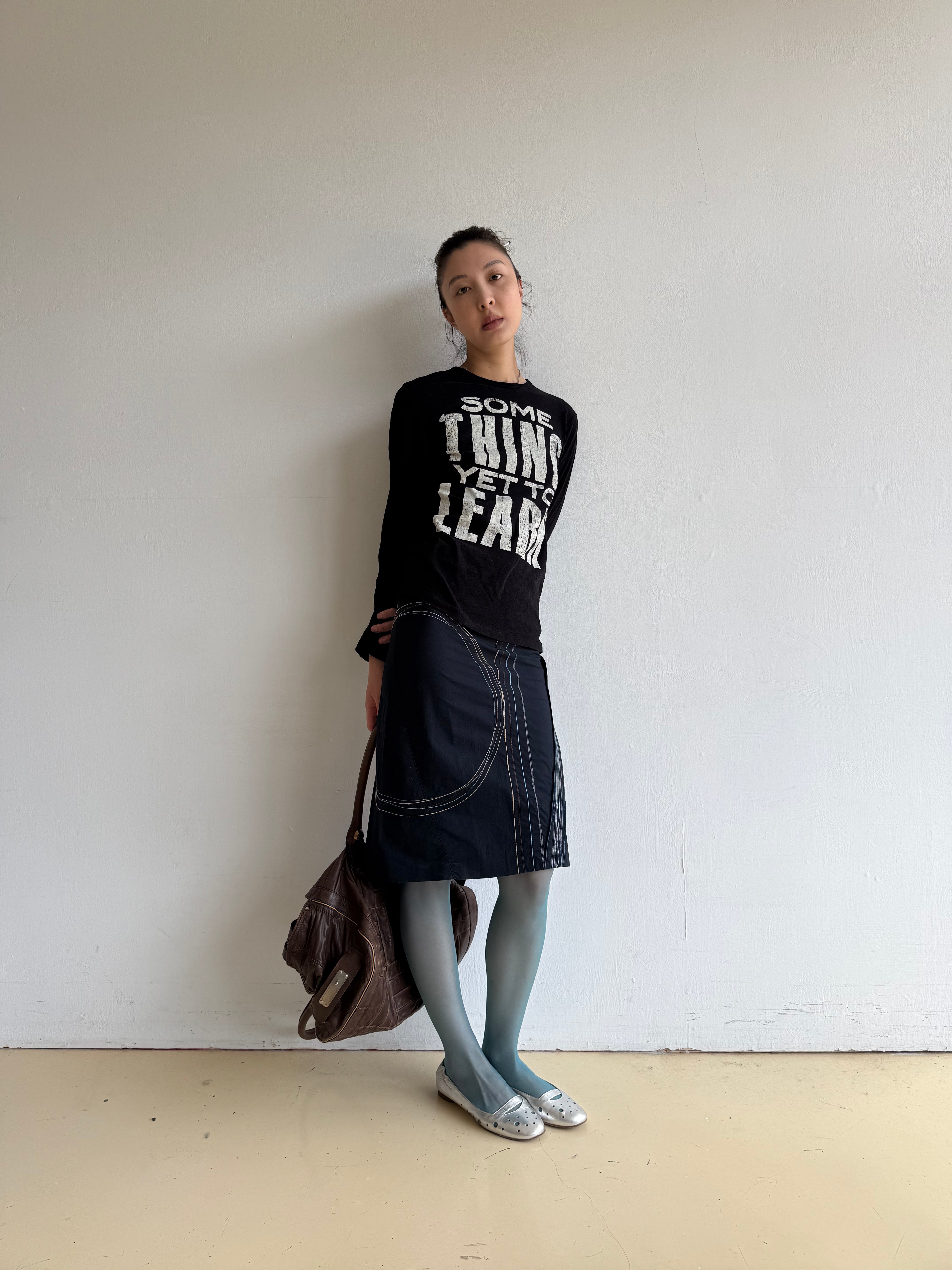 E Play Navy Cotton Skirt