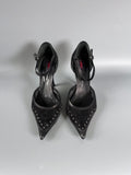 Vic Matie Studded Black Mary Jane Heels