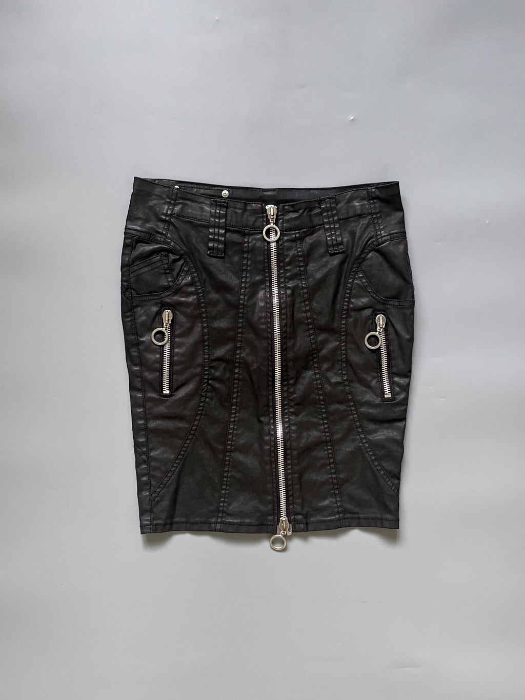 Bray Steven Alan Leather Mini Skirt 