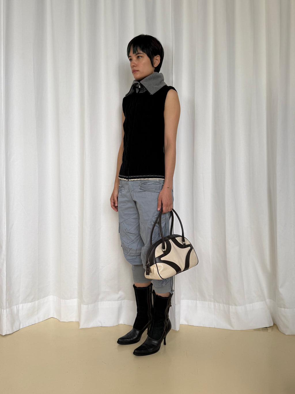Miu Miu FW 2001 Double Zippers Boots