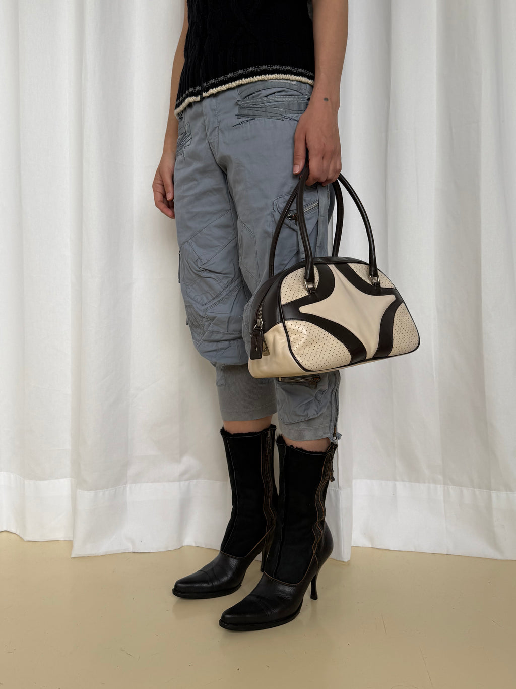 Miu Miu FW 2001 Double Zippers Boots
