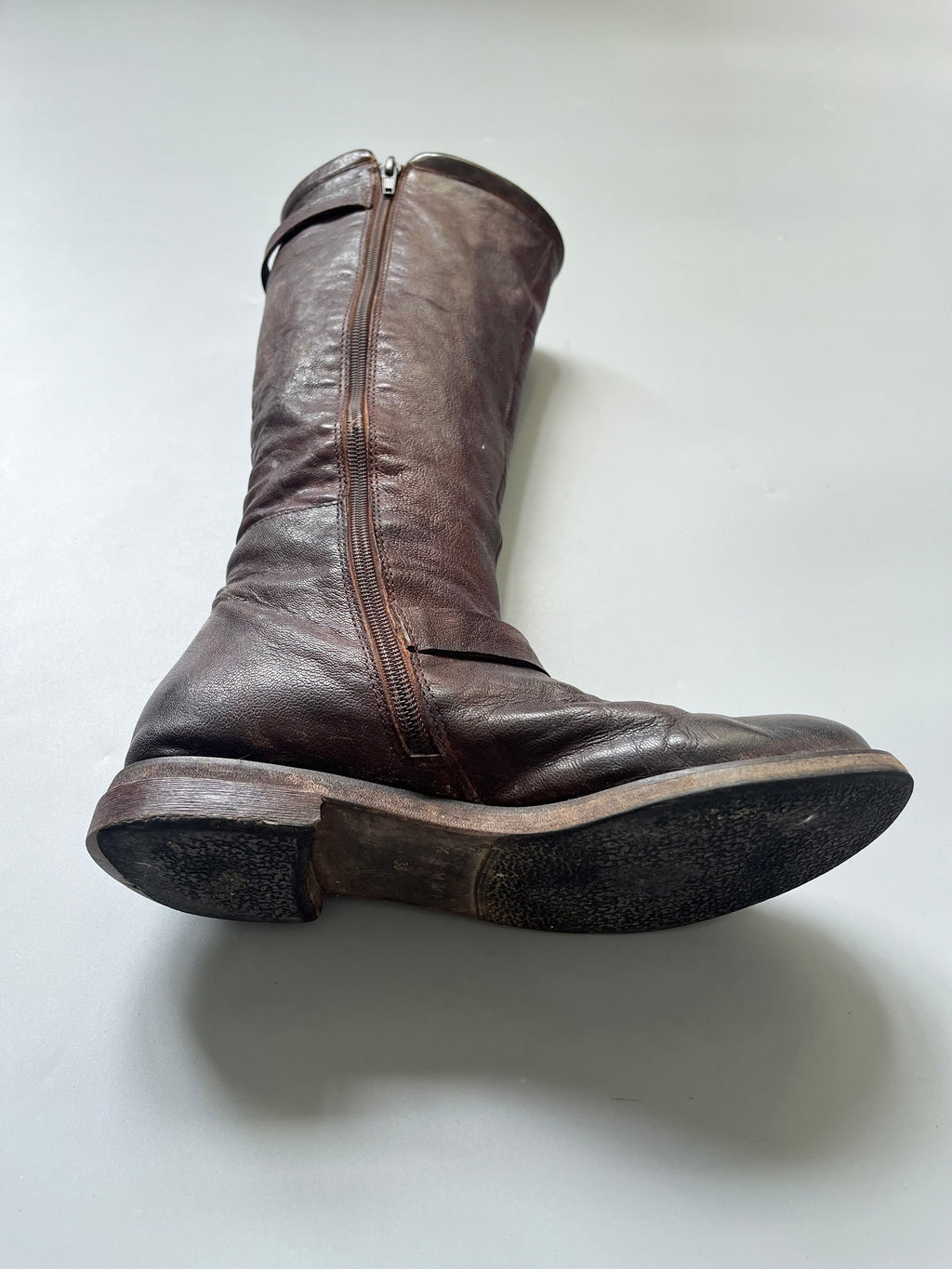 Kammi Brown Leather Riding Boots