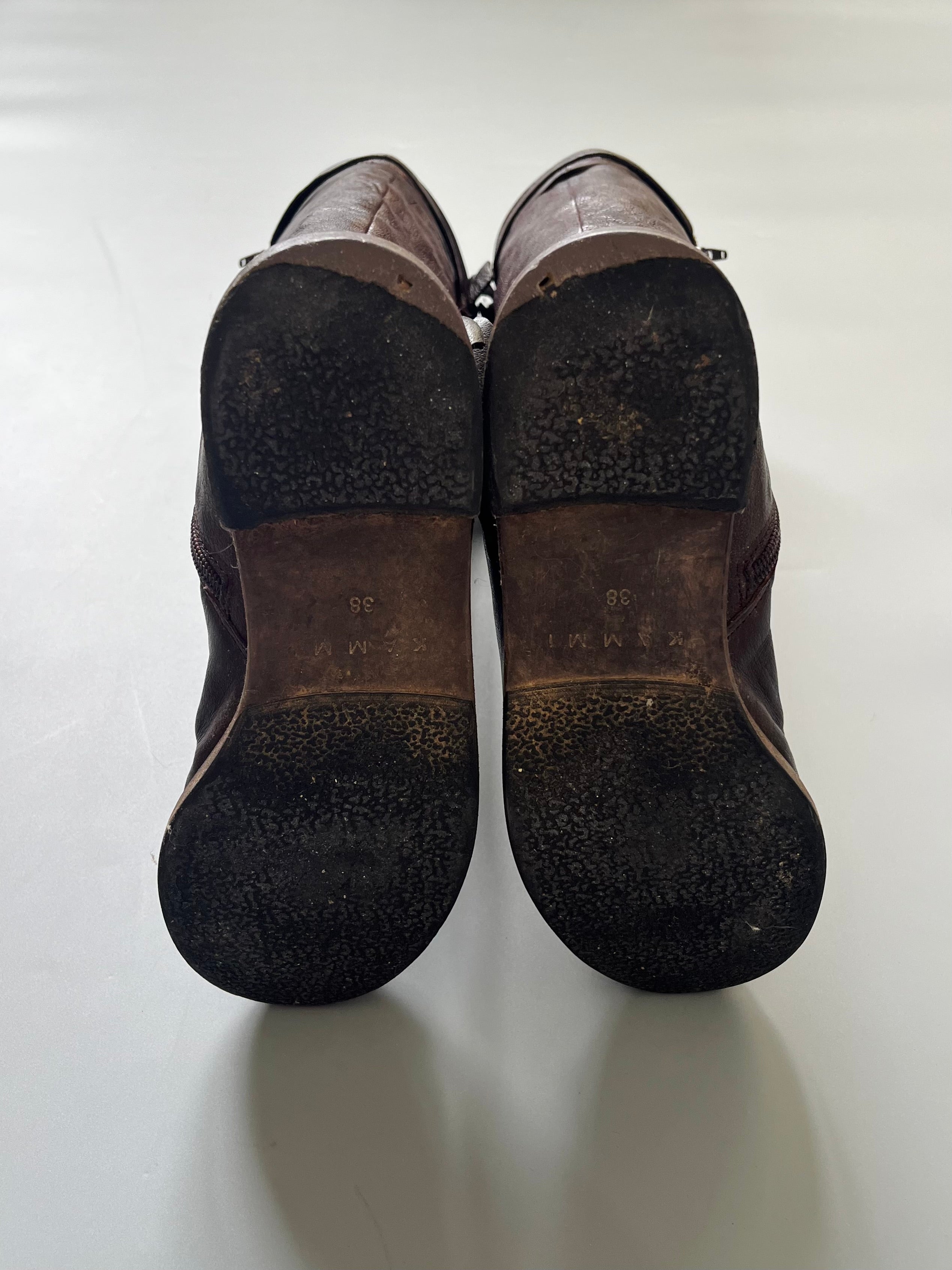 Kammi Brown Leather Riding Boots