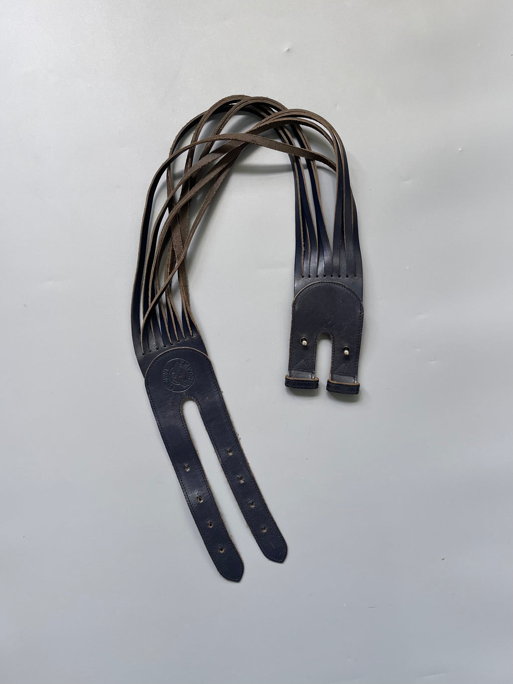 Empoiro Armani Navy Wide Leather Belt
