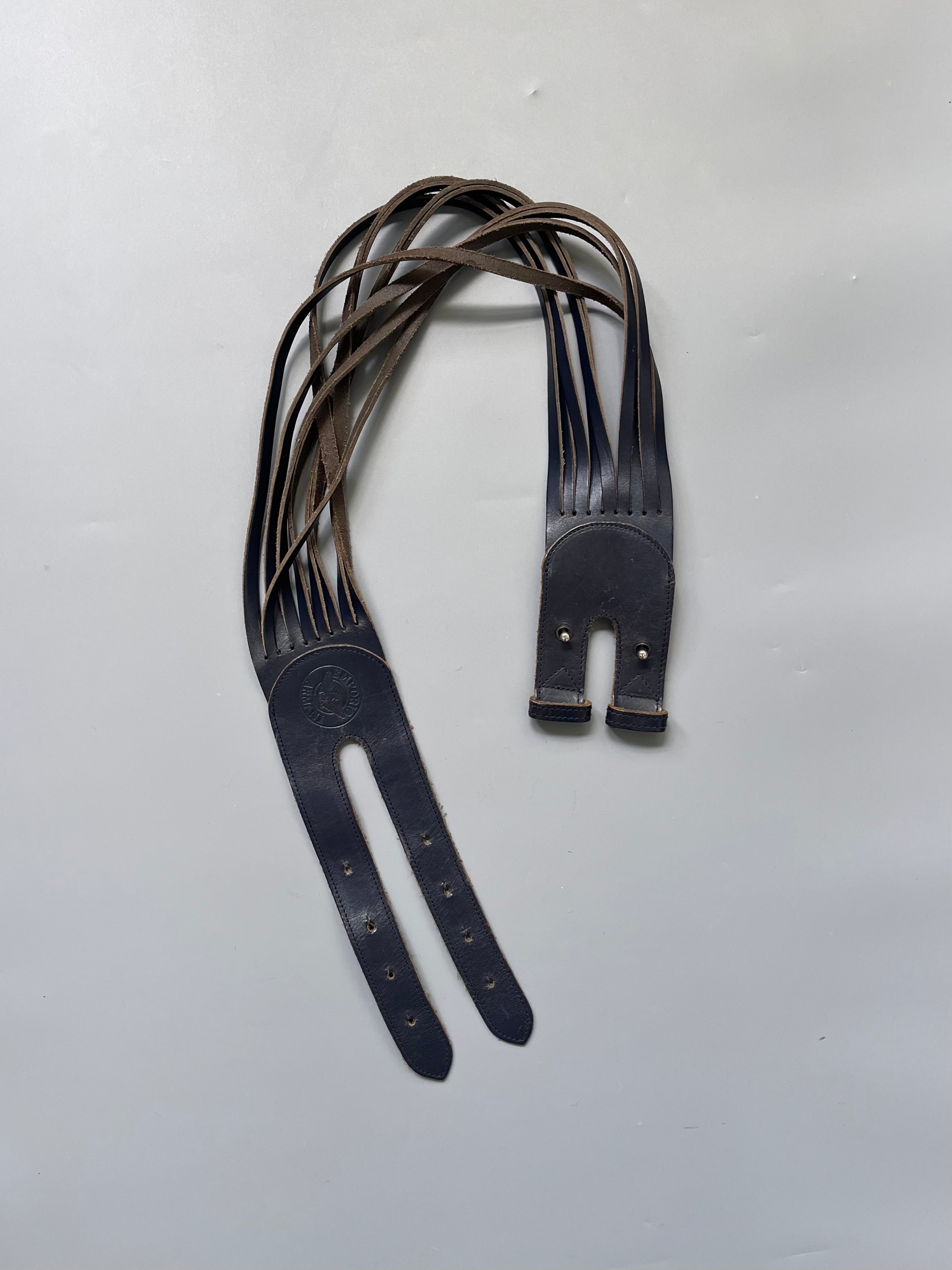 Empoiro Armani Navy Wide Leather Belt