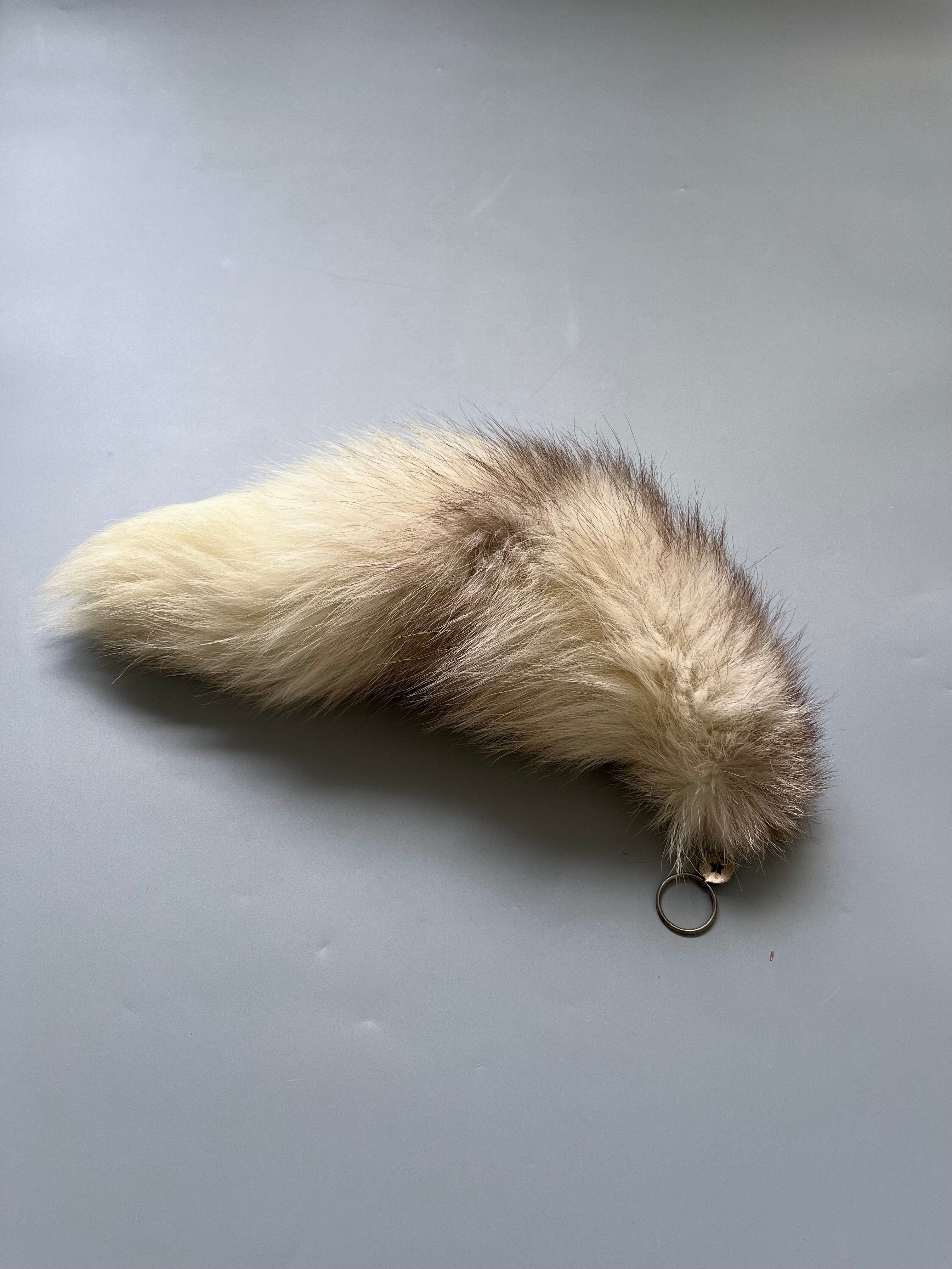 Vintage Authentic Silver Fox Tail