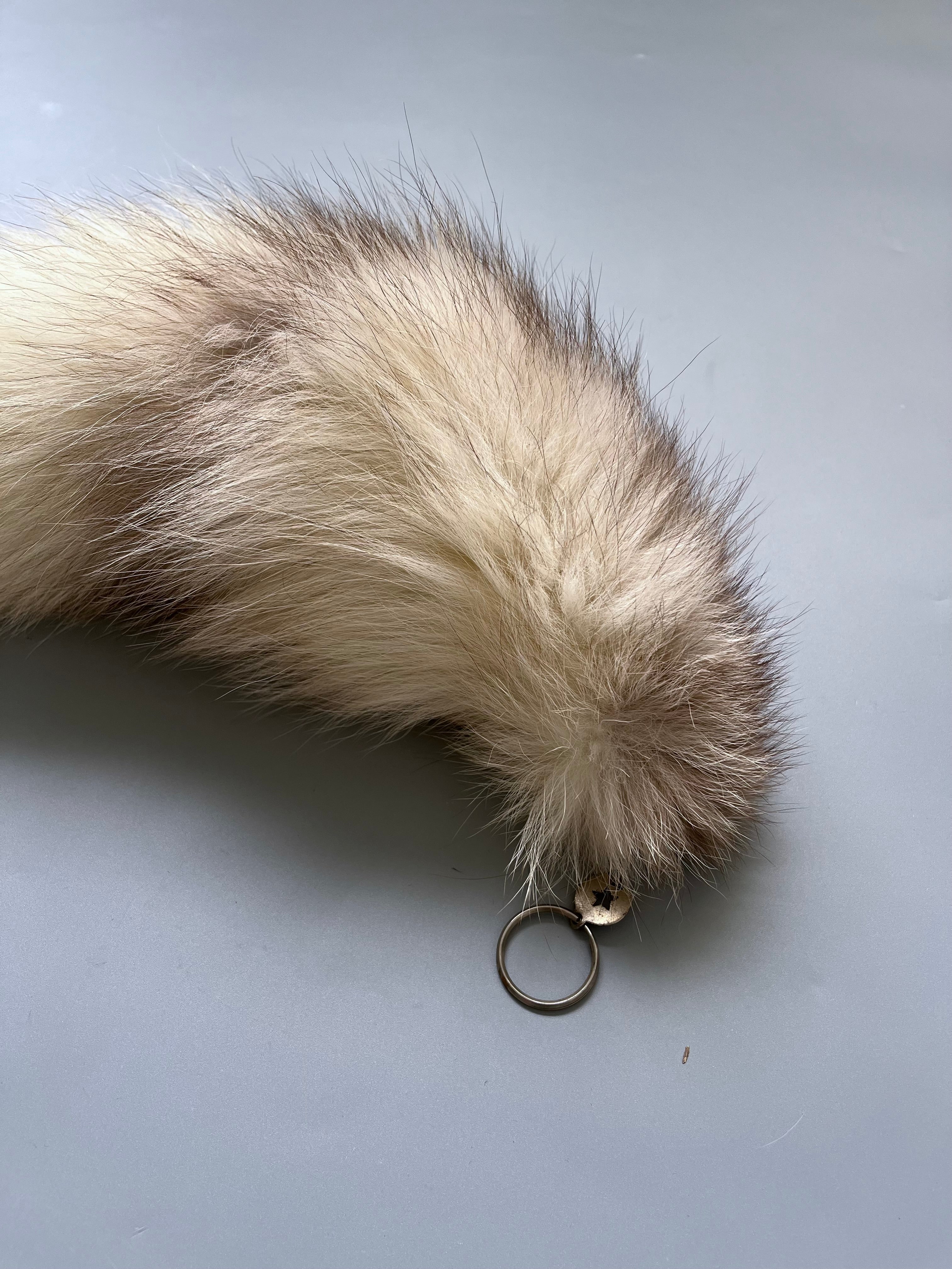 Vintage Authentic Silver Fox Tail