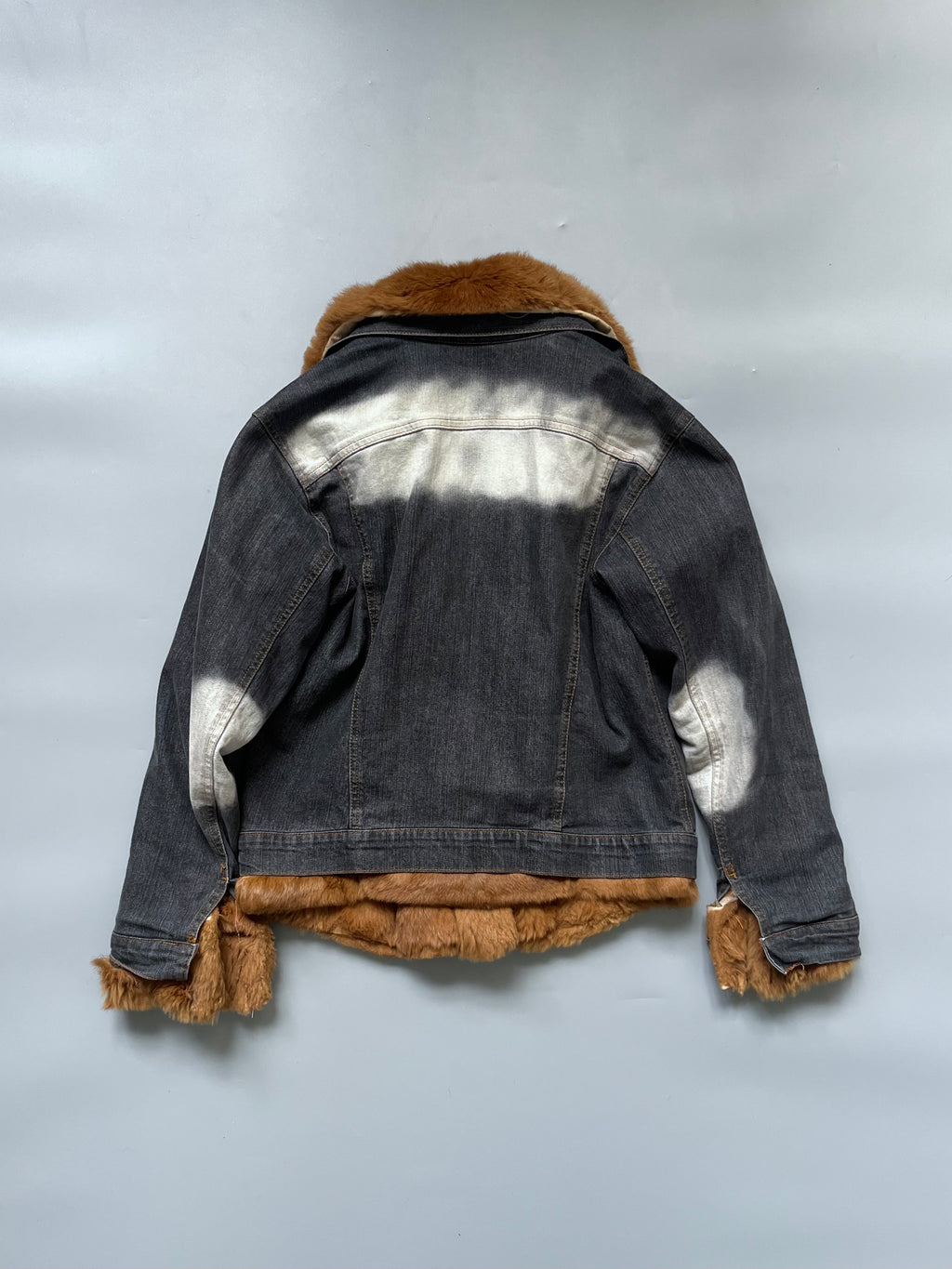 Atos Lombardini Fur Lining Denim Jacket