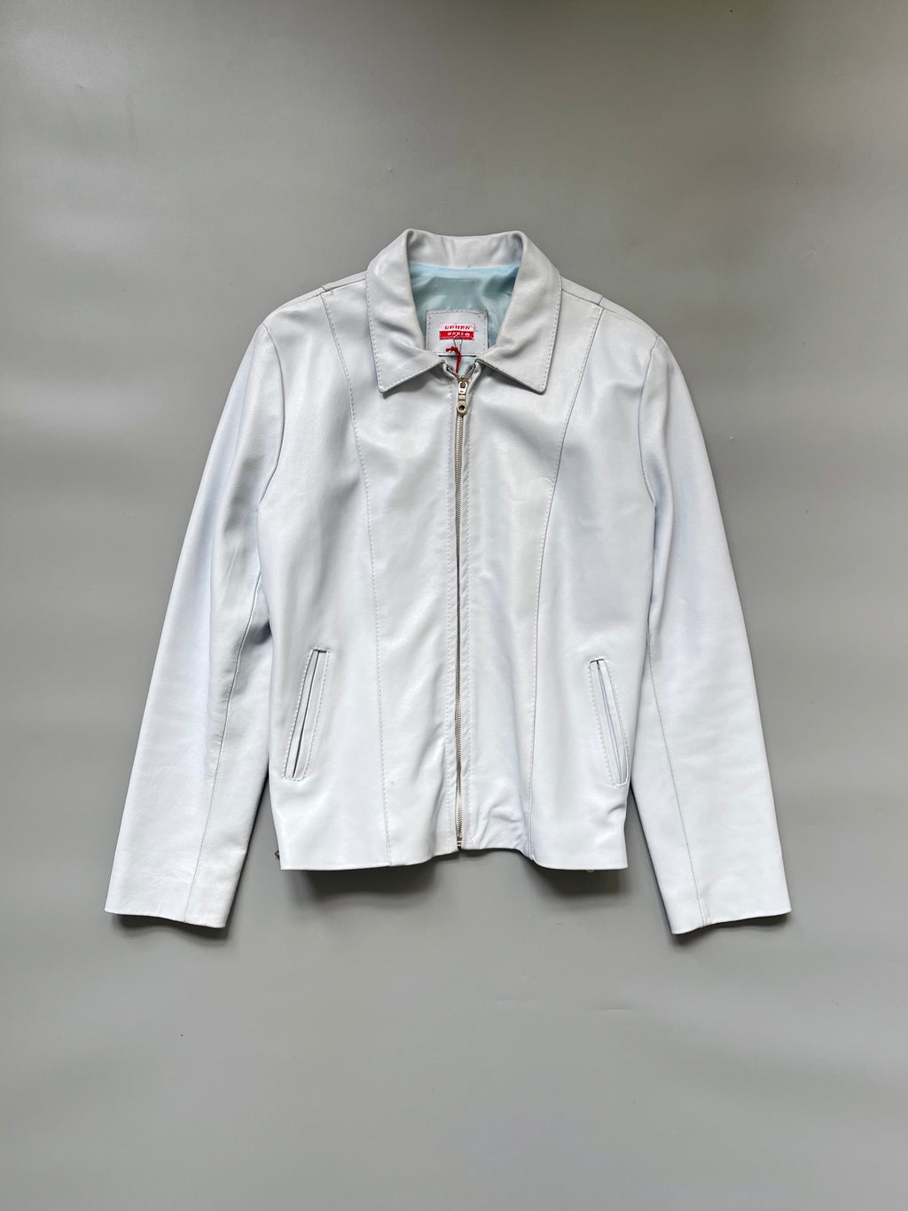 Urban Babe Baby Blue Leather Jacket