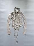 CELYN b Grey Cotton Top w. Scarf