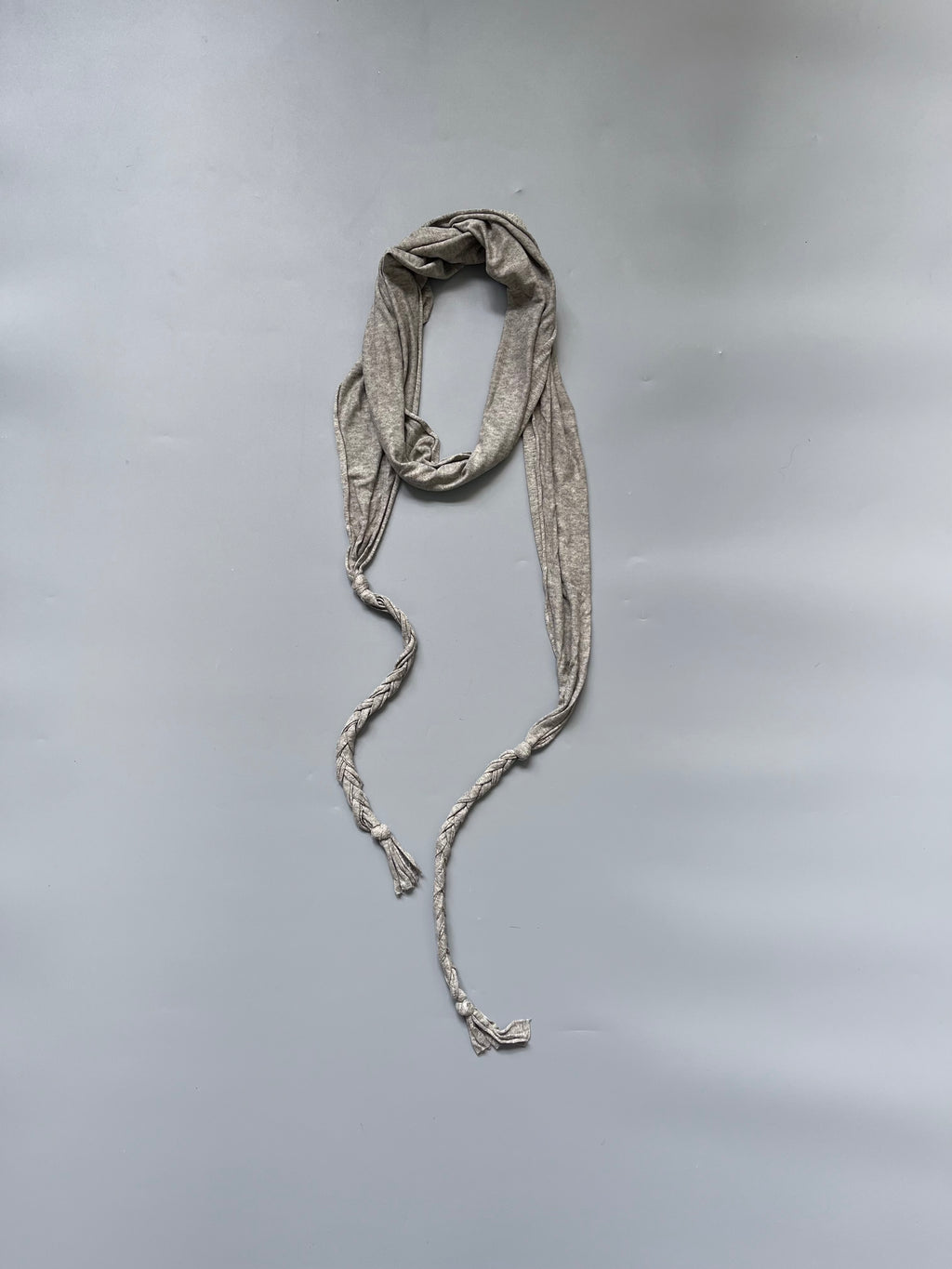 CELYN b Grey Cotton Top w. Scarf