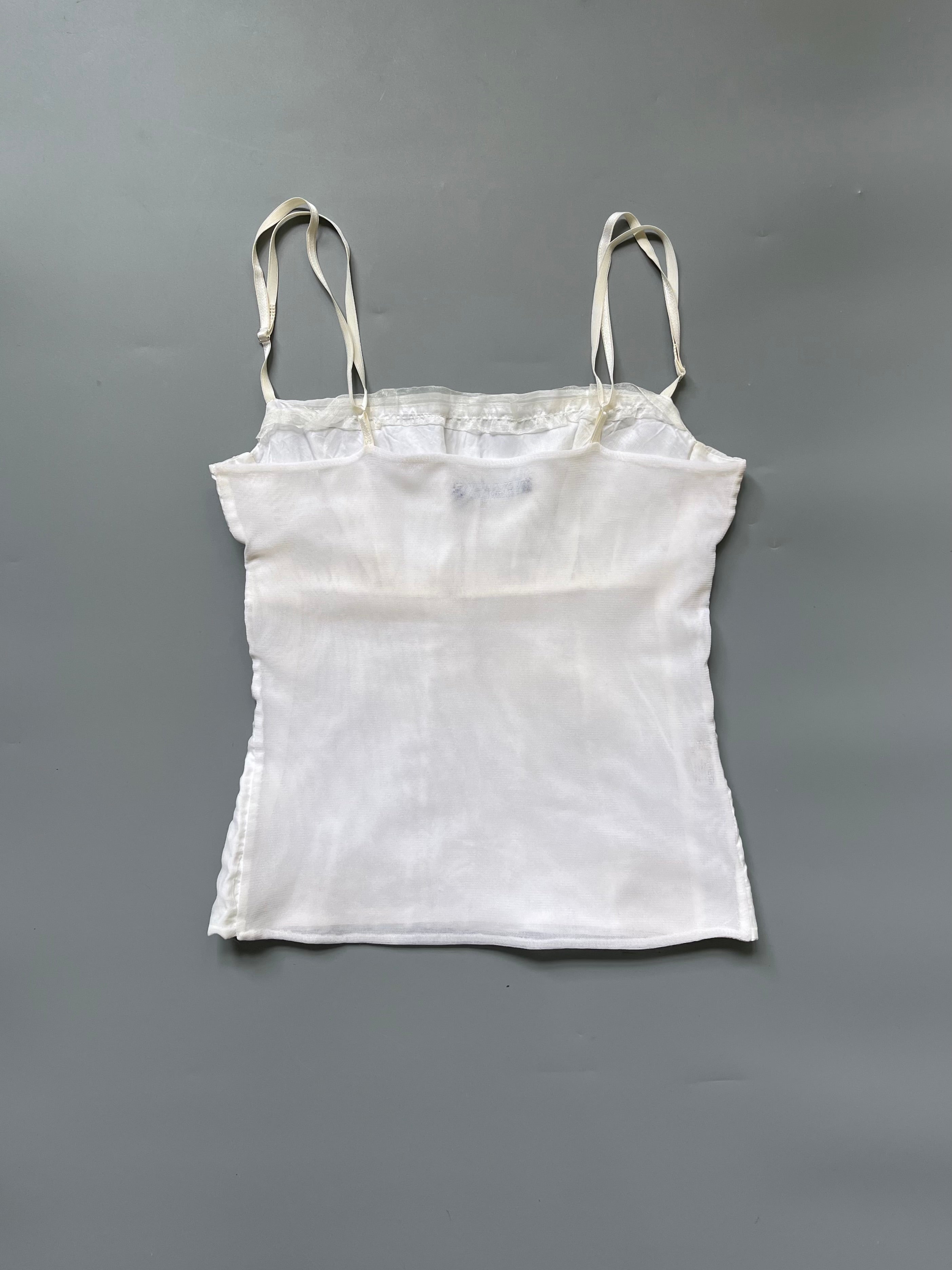 Siste’s White Chiffon Corset