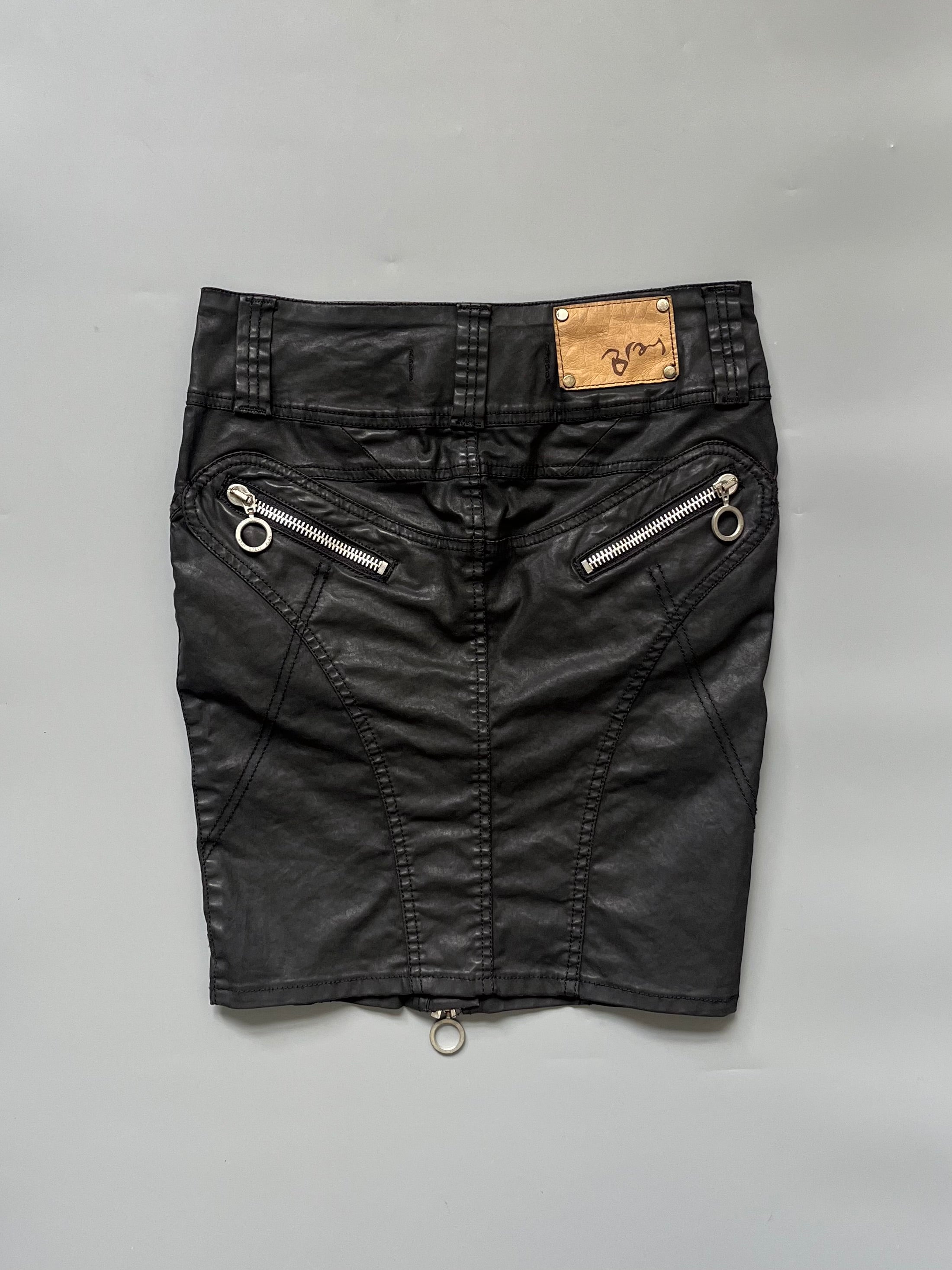 Bray Steven Alan Leather Mini Skirt 