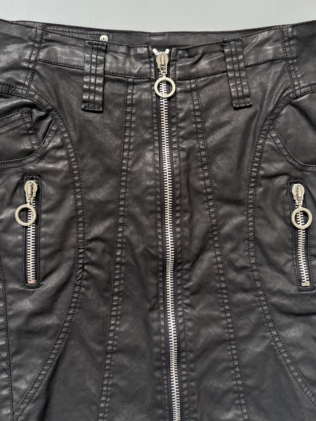 Bray Steven Alan Leather Mini Skirt 