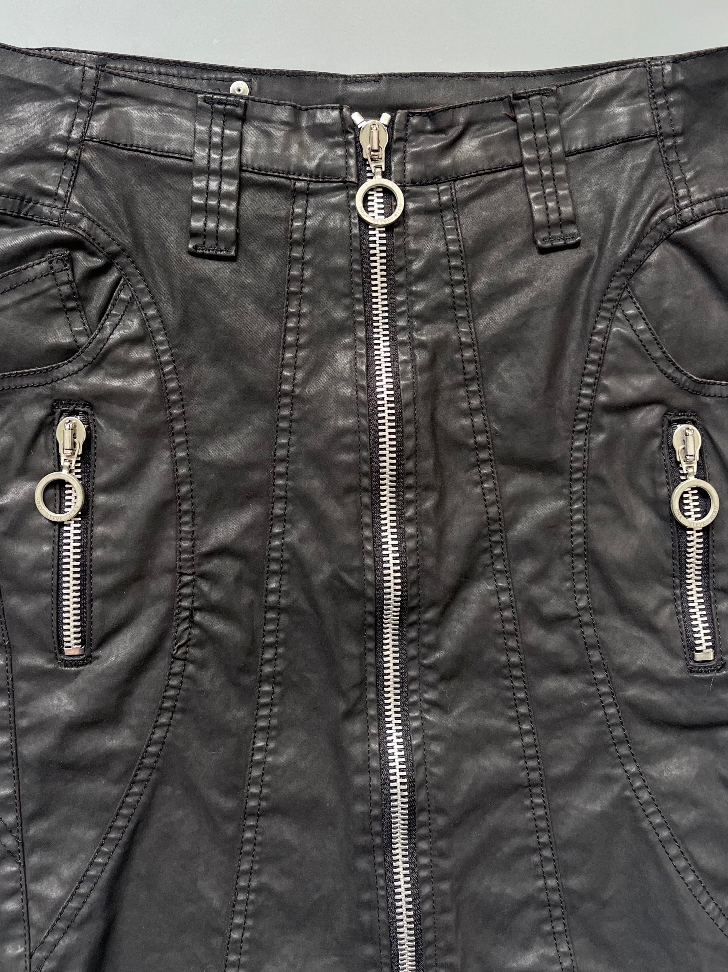 Bray Steven Alan Leather Mini Skirt 