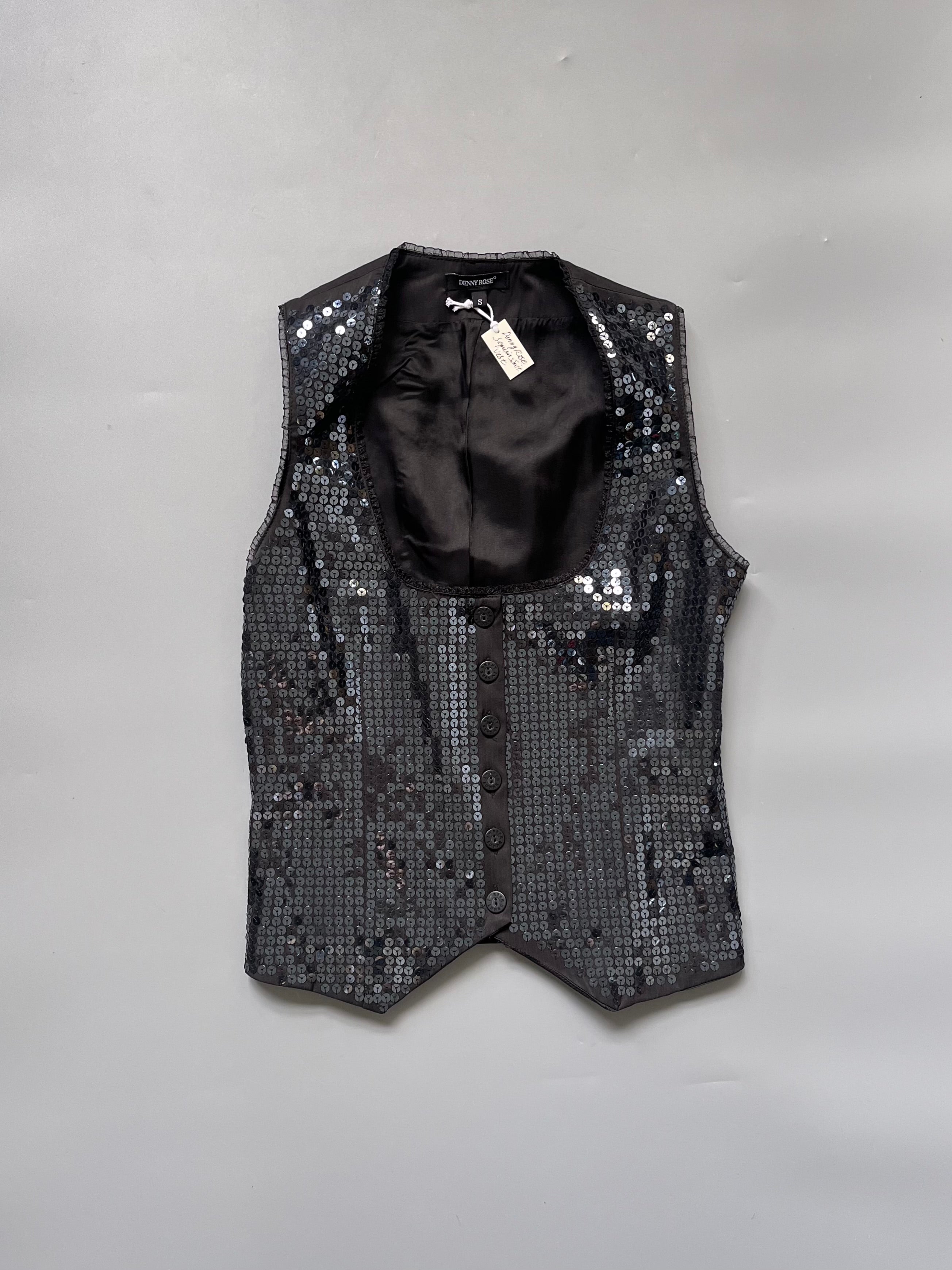 Denny Rose Sequins Suit Vest