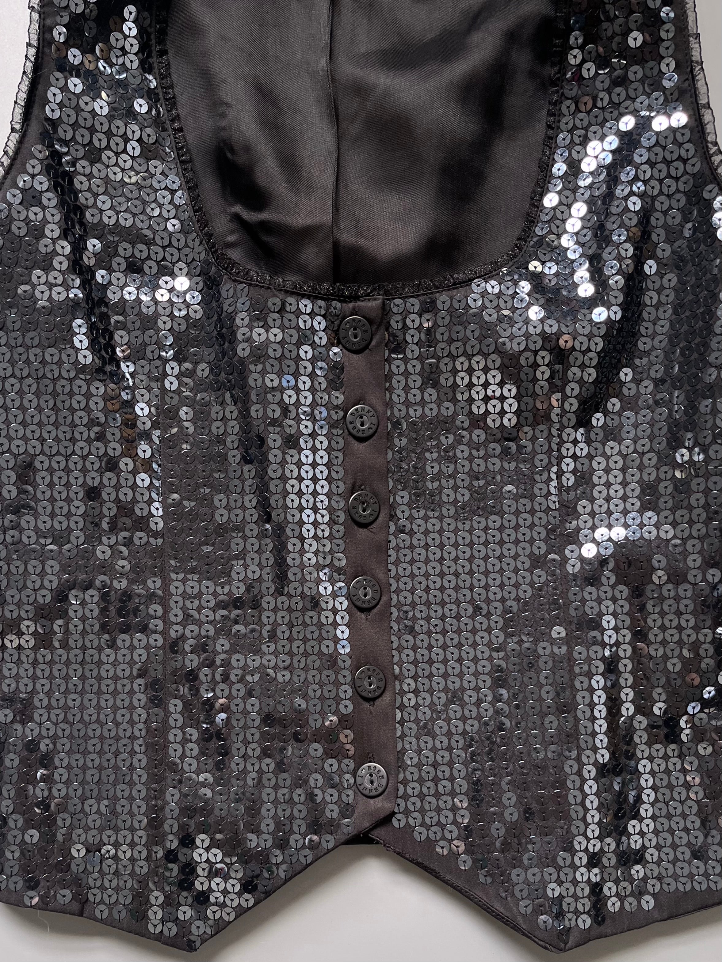 Denny Rose Sequins Suit Vest