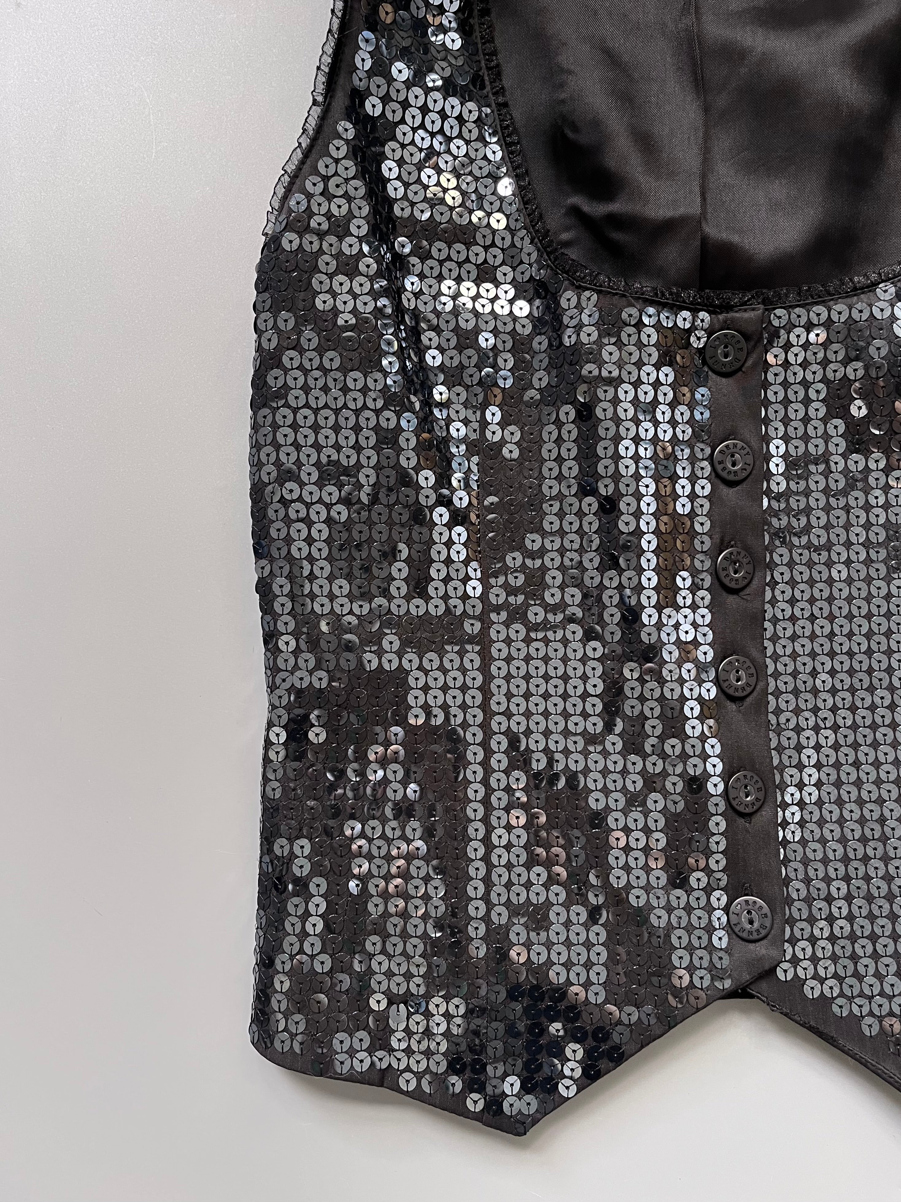 Denny Rose Sequins Suit Vest