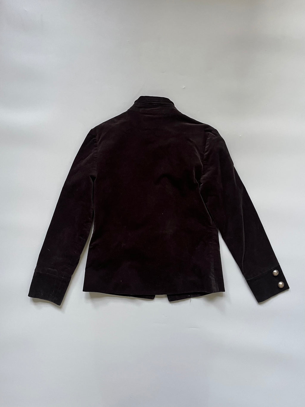 Made in Japan Black Velvet Buttons Coat
