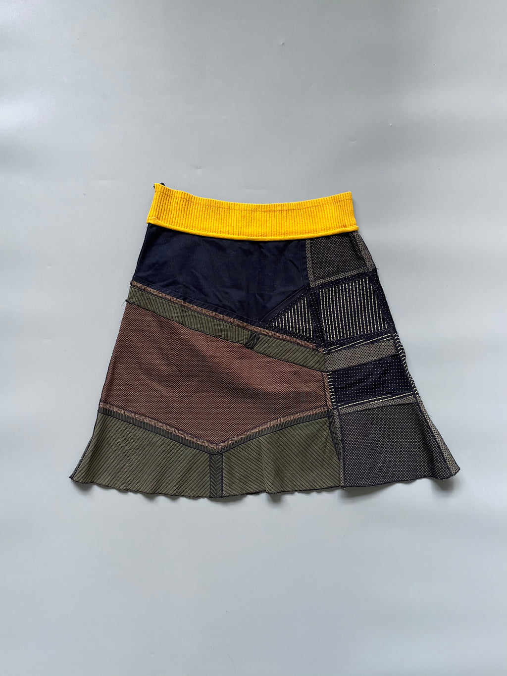 Pianura Studio Yellow Waist Collage Skirt