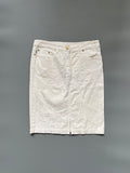 Iceberg White Denim Skirt
