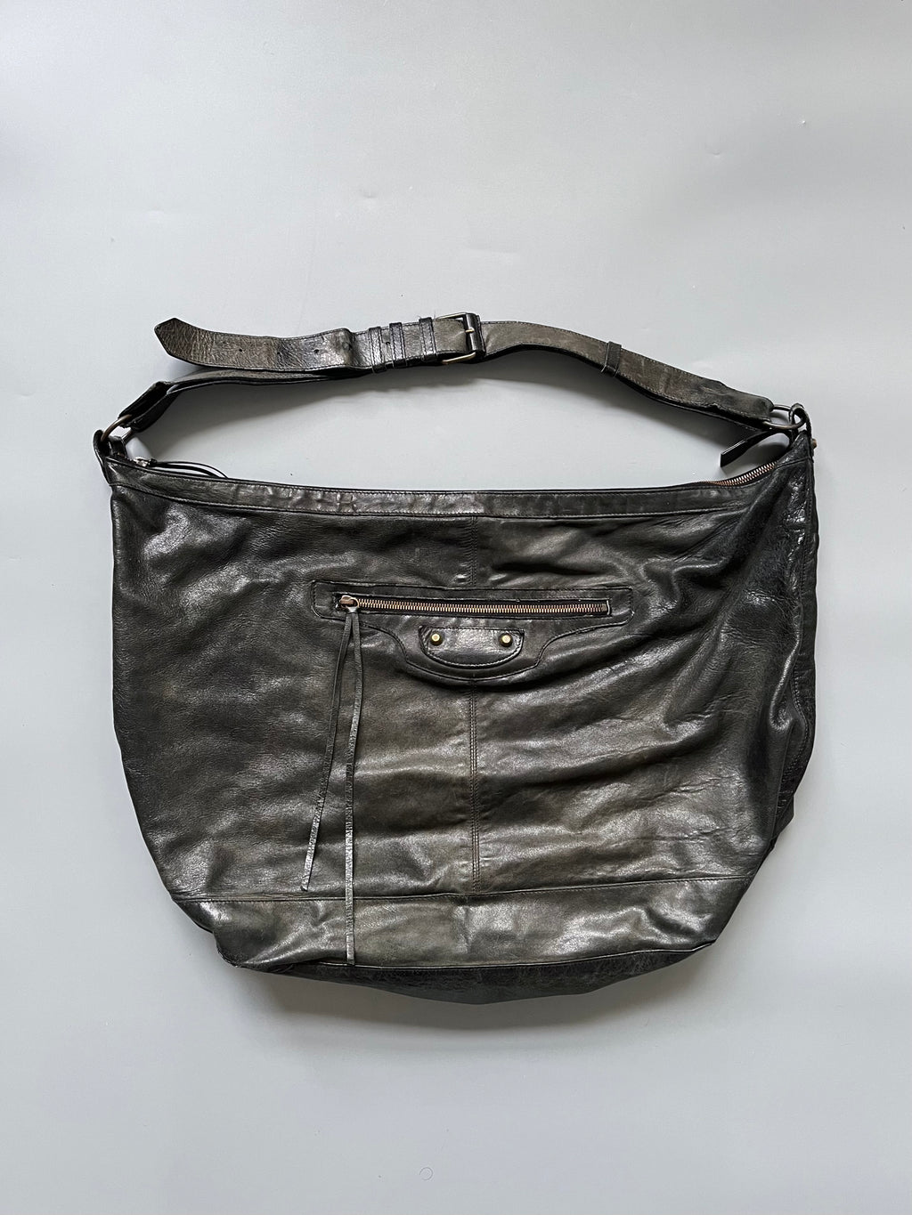 Balenciaga Charcoal Courier Bag