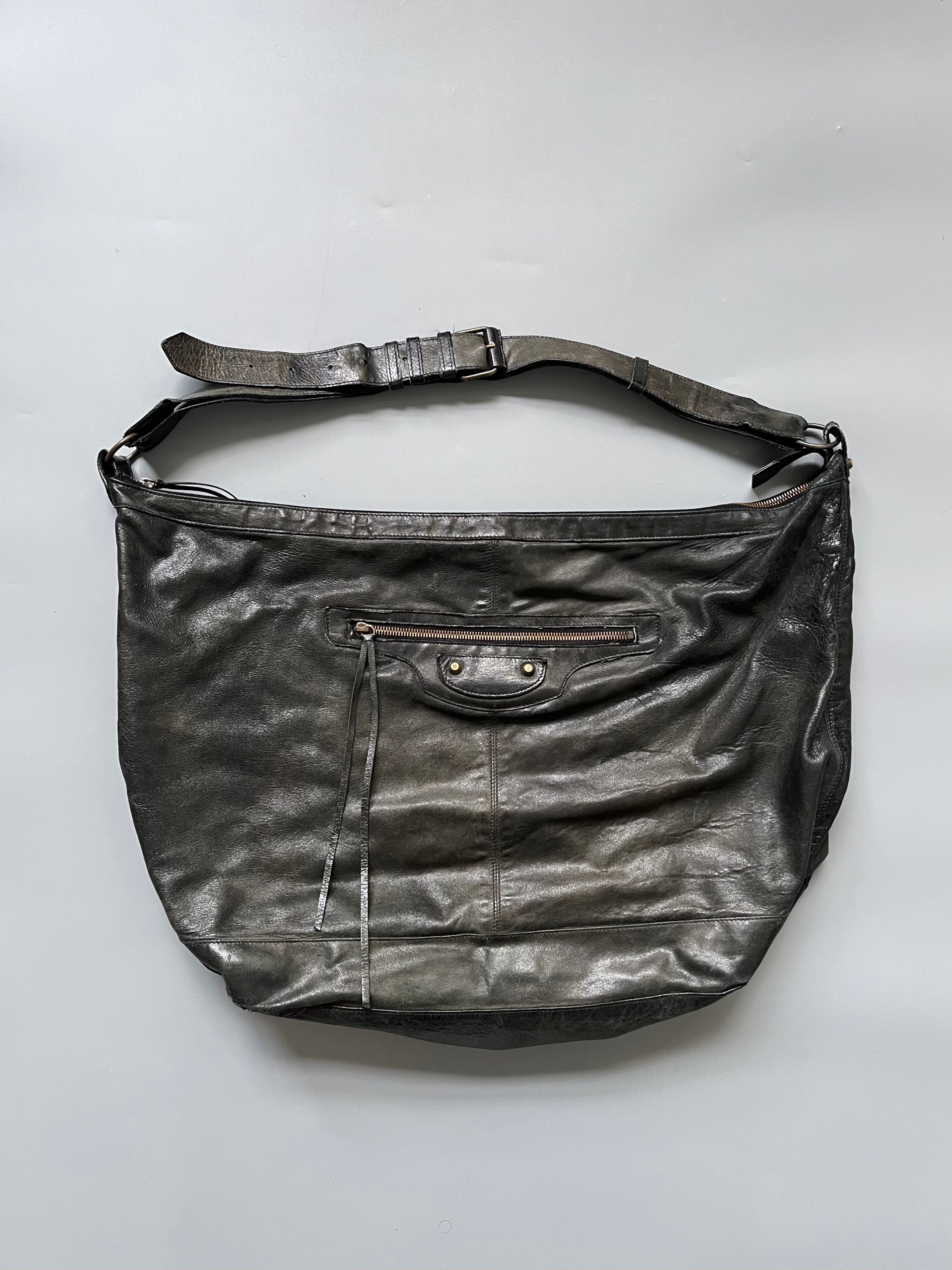 Balenciaga Charcoal Courier Bag