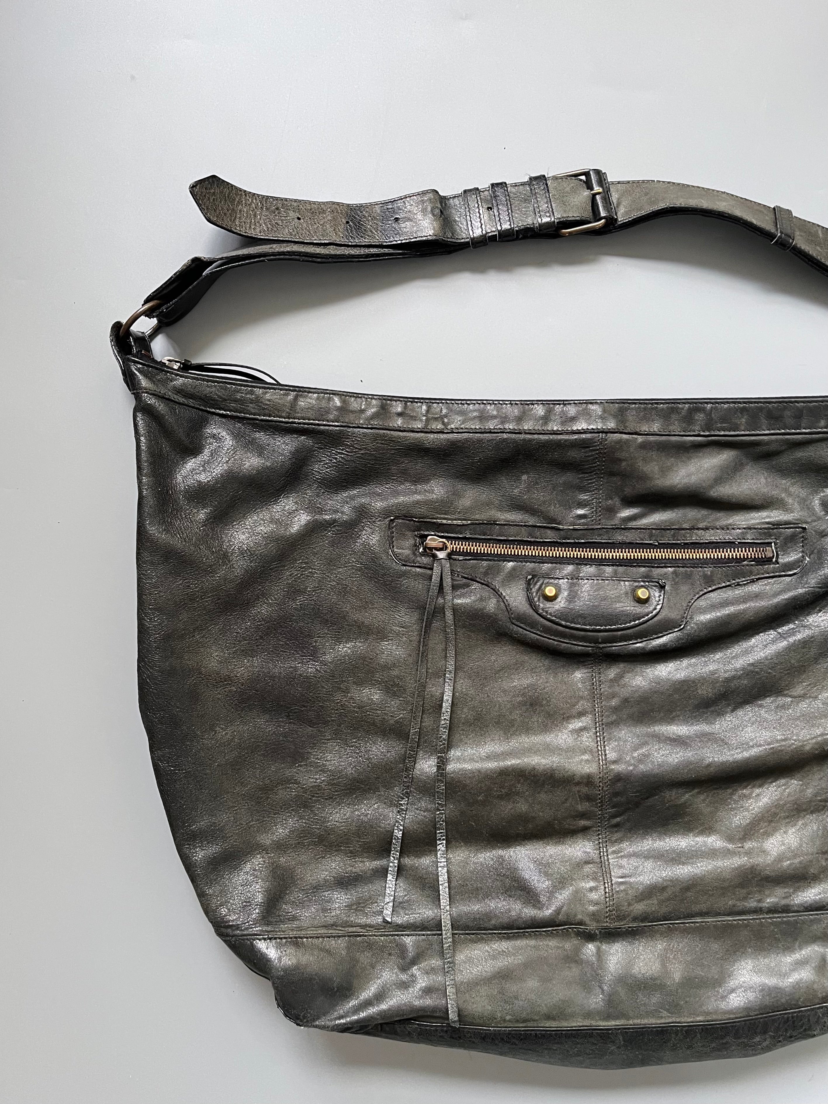 Balenciaga Charcoal Courier Bag