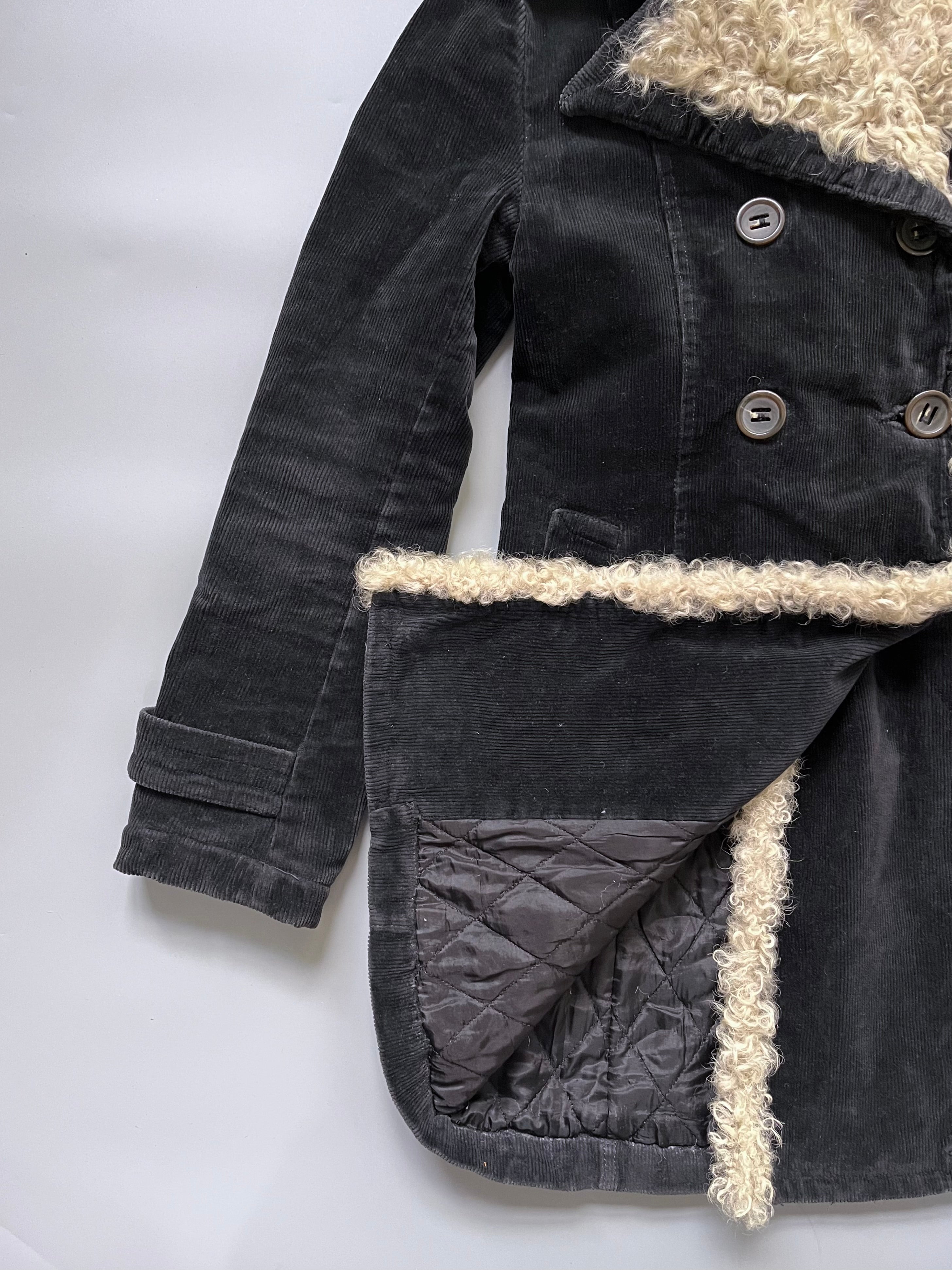 Anna Rita N Double Breasted Suede Long Coat