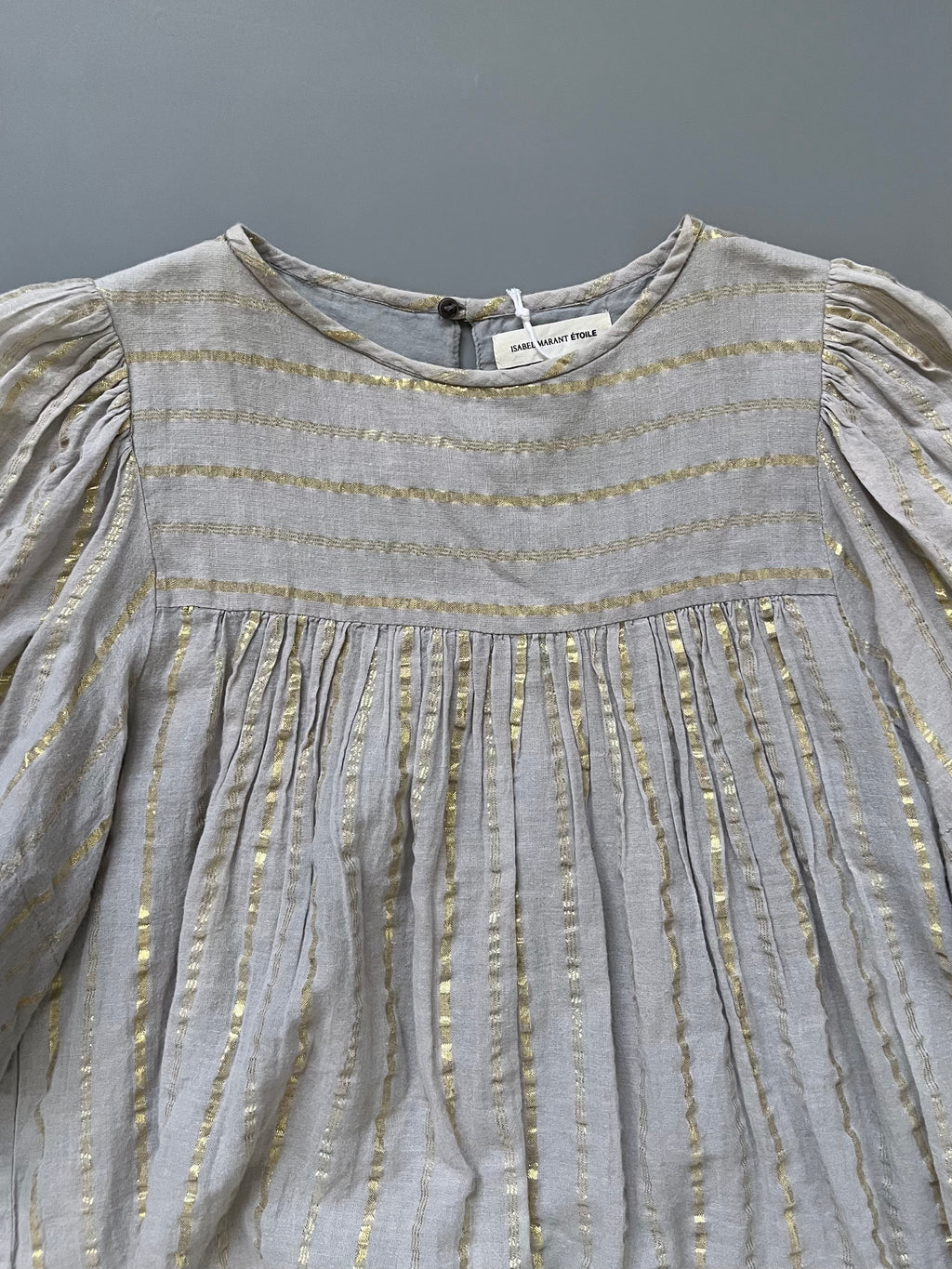 Isabel Marant Etoile Grey Linen Top